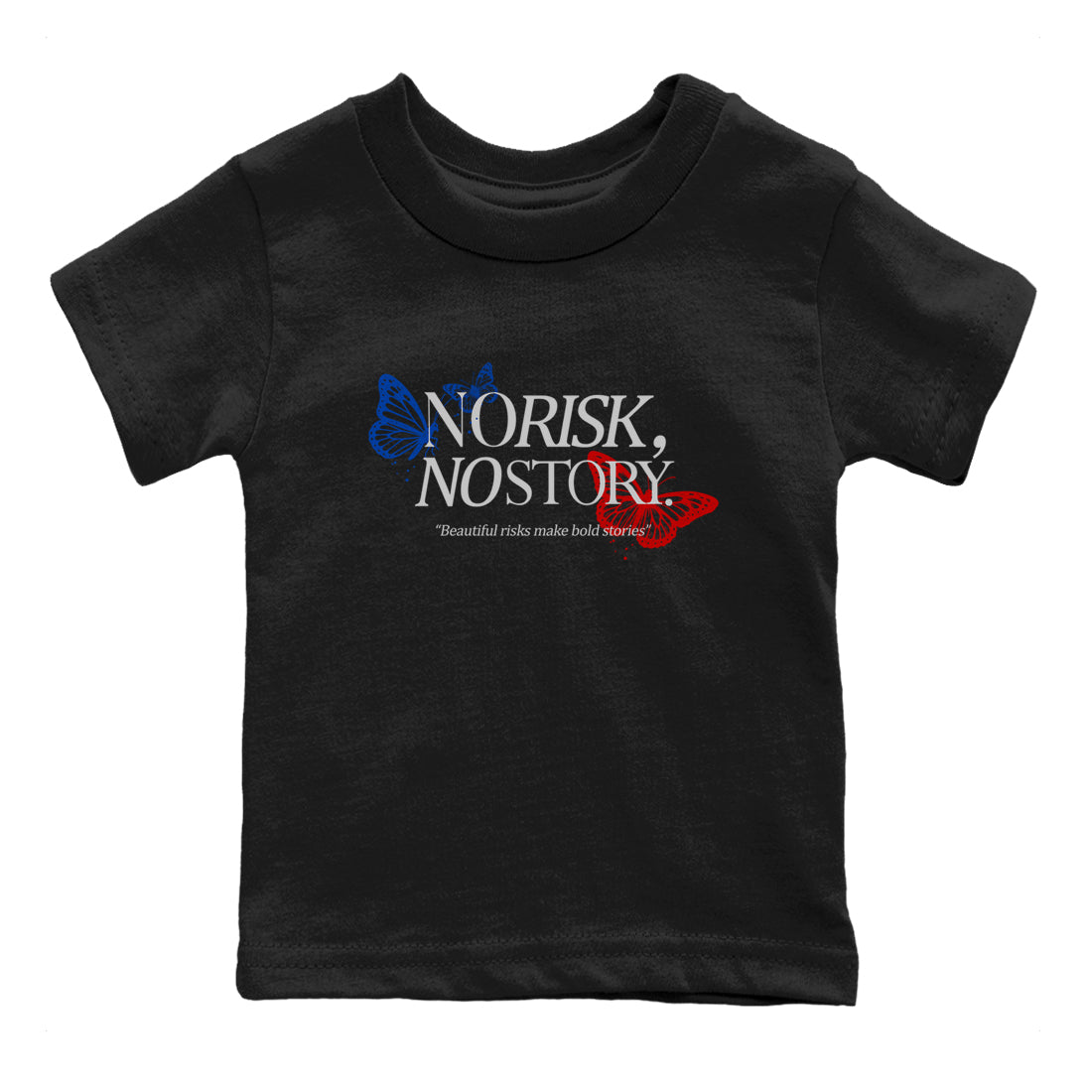 Sneaker match tees – Sneaker Tees To Match Jordan 4 Retro Rare Air Shoes – No Risk No Story Kids T-Shirt Black 2