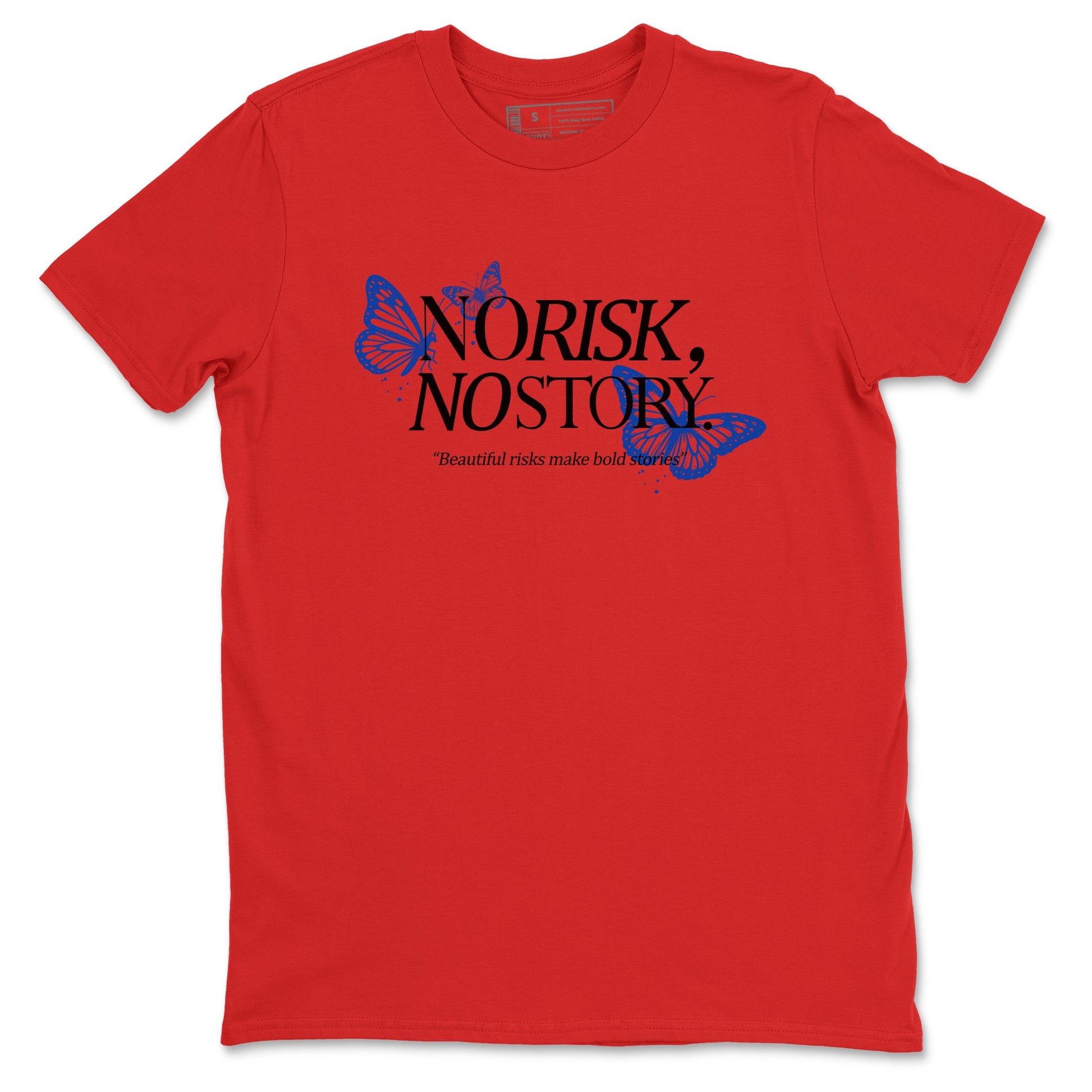 Sneaker match tees – Sneaker Tees To Match Jordan 4 Retro Rare Air Shoes – No Risk No Story Tee Red 2