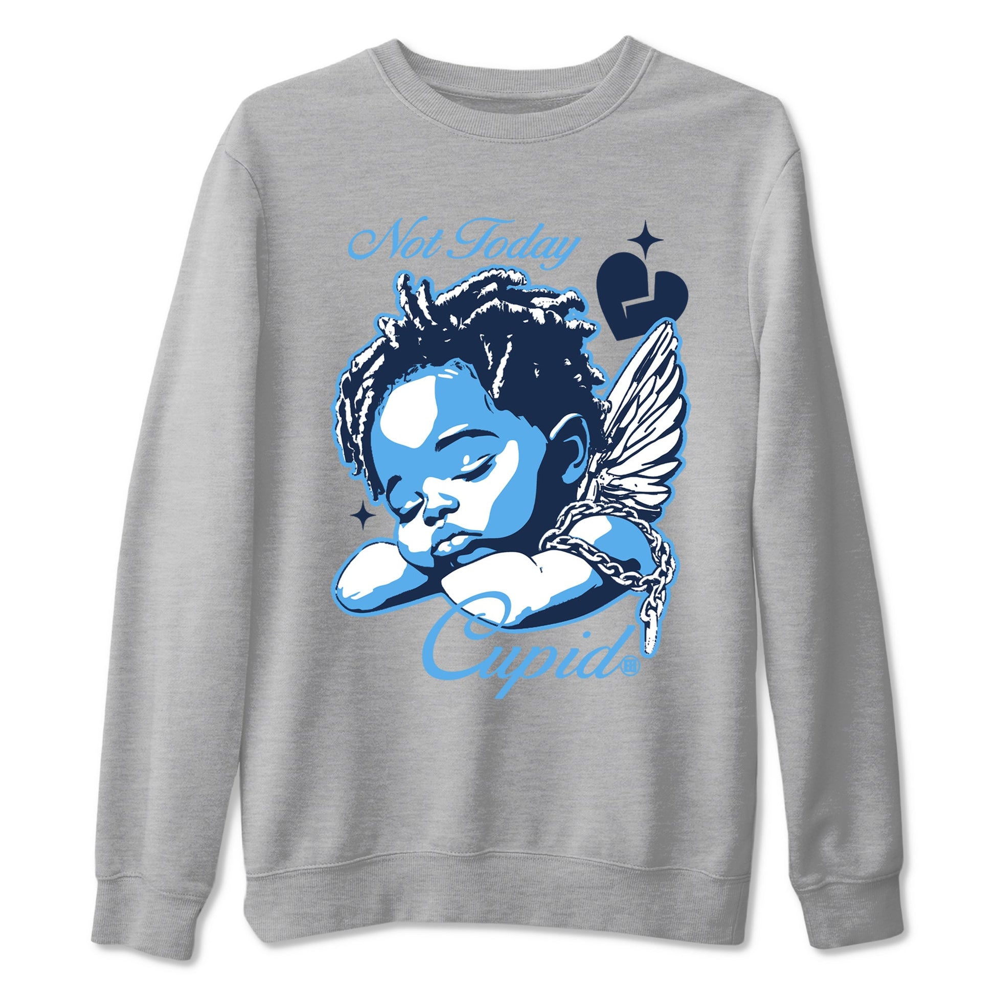 1s Obsidian shirts to match jordans Not Today Cupid shirts to match Jordans AJ1 Retro Low OG Obsidian match shoes to clothes SNRT Sneaker Tees unisex cotton Heather Grey 2 shirts