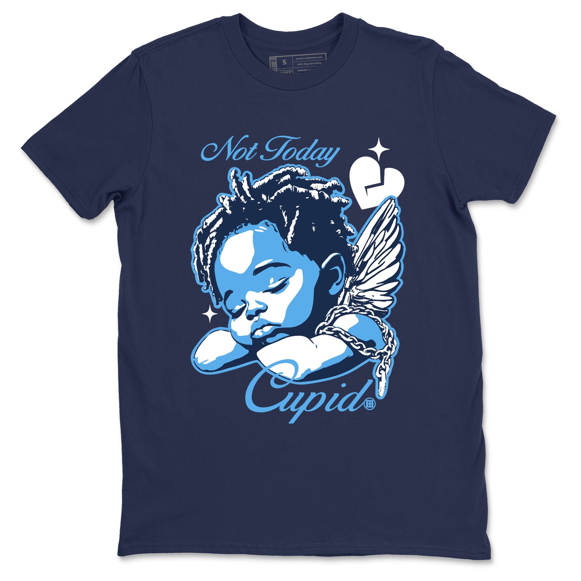 1s Obsidian shirts to match jordans Not Today Cupid shirts to match Jordans AJ1 Retro Low OG Obsidian match shoes to clothes SNRT Sneaker Tees unisex cotton Navy 2 shirts