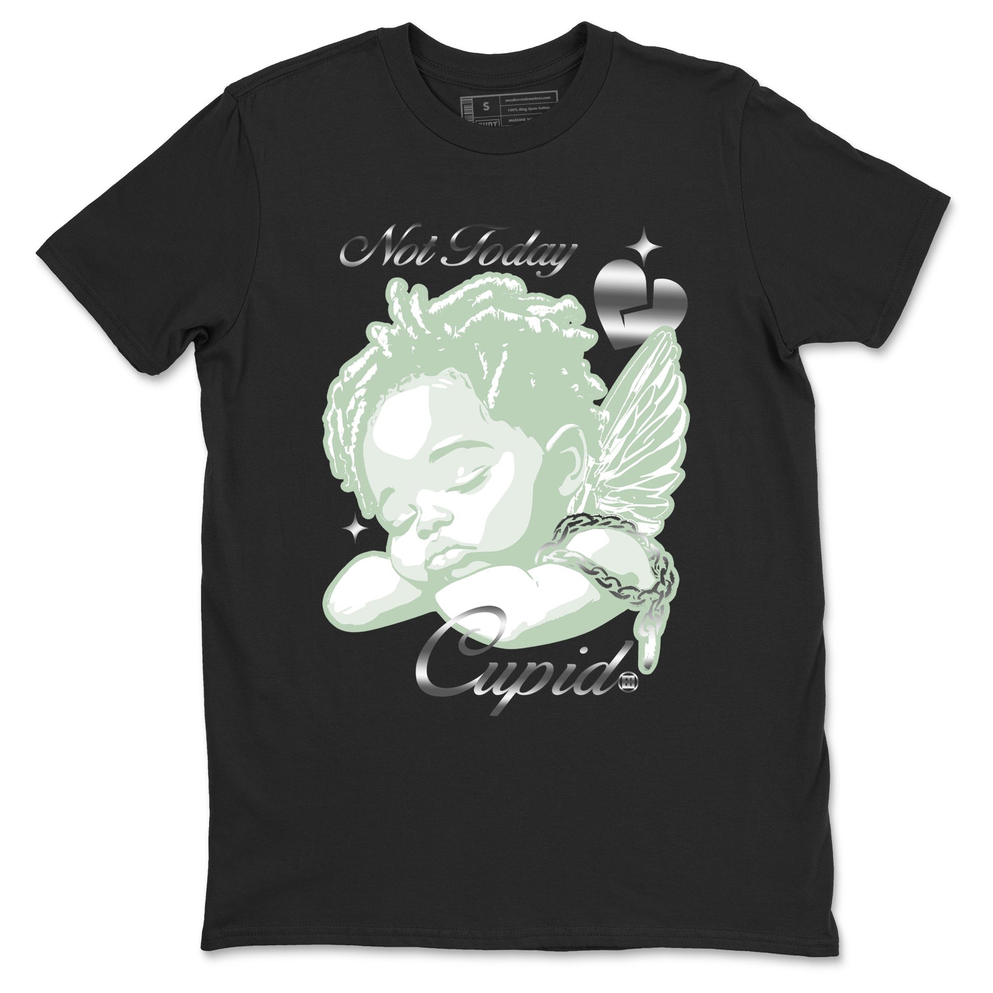 4s Abundance shirts to match jordans Not Today Cupid sneaker match tees Air Jordan 4 Seafoam match shoes to clothes SNRT Sneaker Tees unisex cotton Black 2 shirts