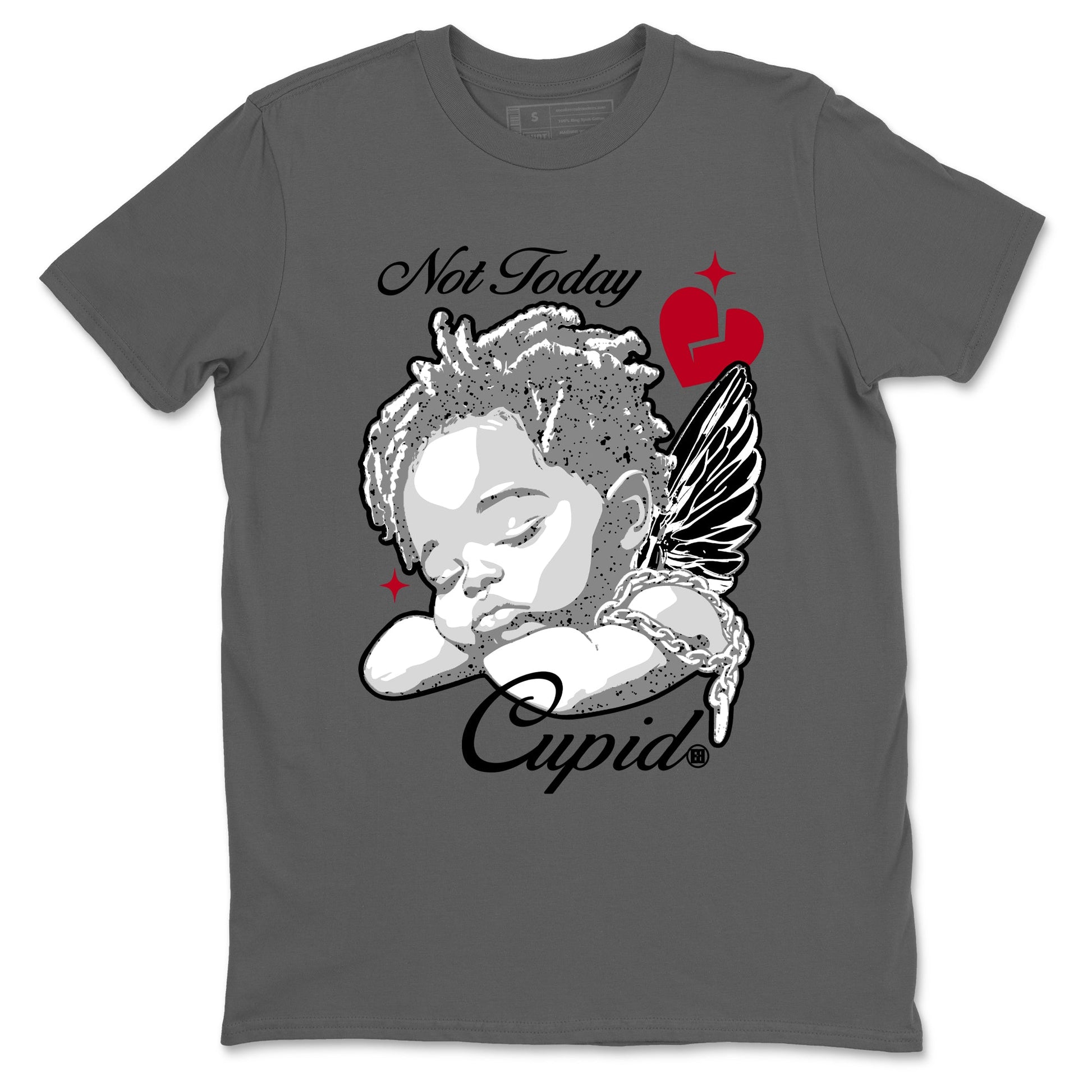 Air Jordan 4 White Cement shirts to match jordans Not Today Cupid graphic tees 4s Retro White Cement match shoes to clothes SNRT Sneaker Tees unisex cotton Cool Grey 2 shirts