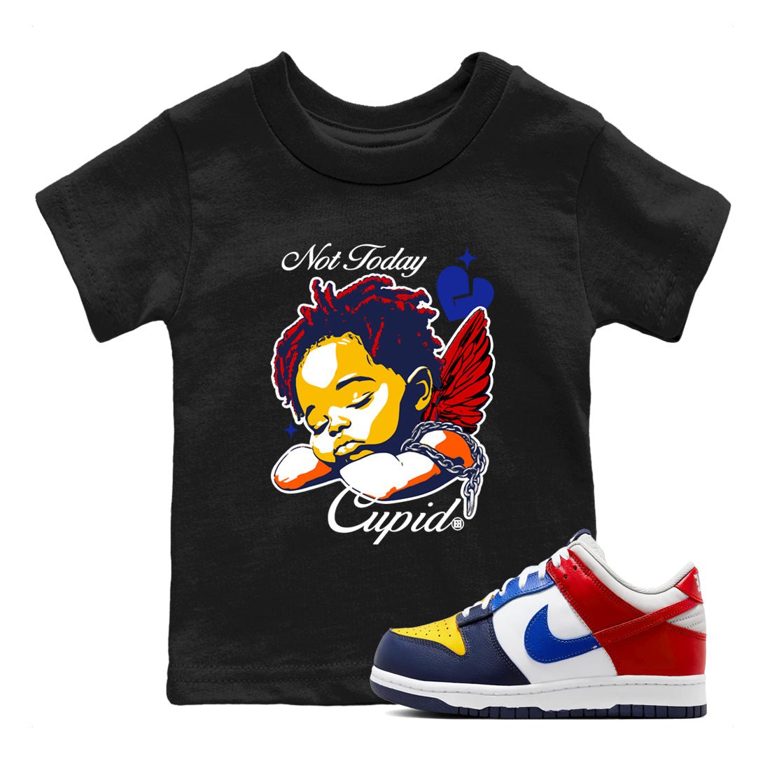 Dunk What The shirts to match jordans Not Today Cupid sneaker match tees Dunk What The best t shirts to wear with jordans SNRT Sneaker Tees Youth Baby Black 1 tee