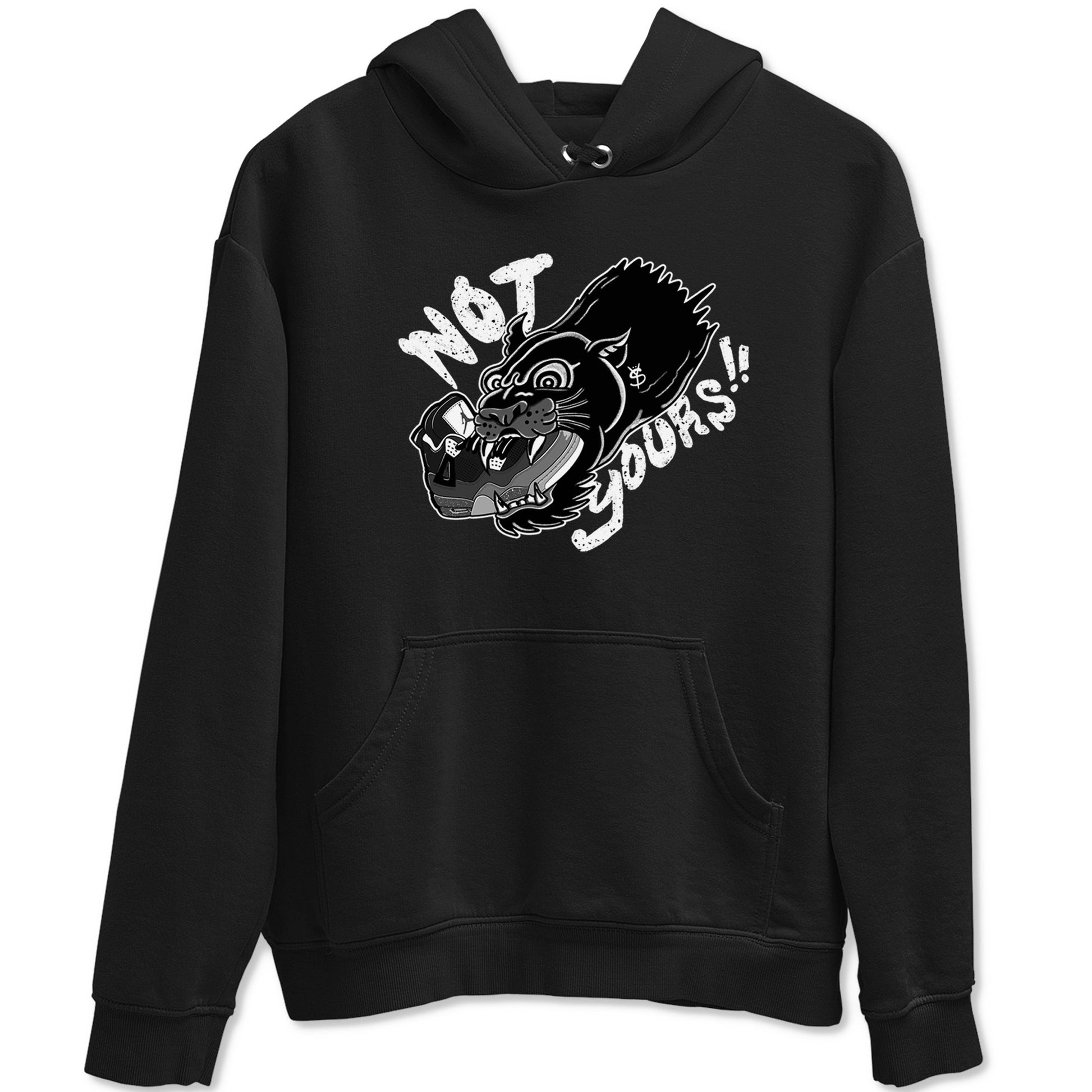 4s Fear shirts to match jordans Not Yours sneaker match tees Air Jordan 4 Retro Fear match shoes to clothes SNRT Sneaker Tees unisex cotton Black 2 shirts