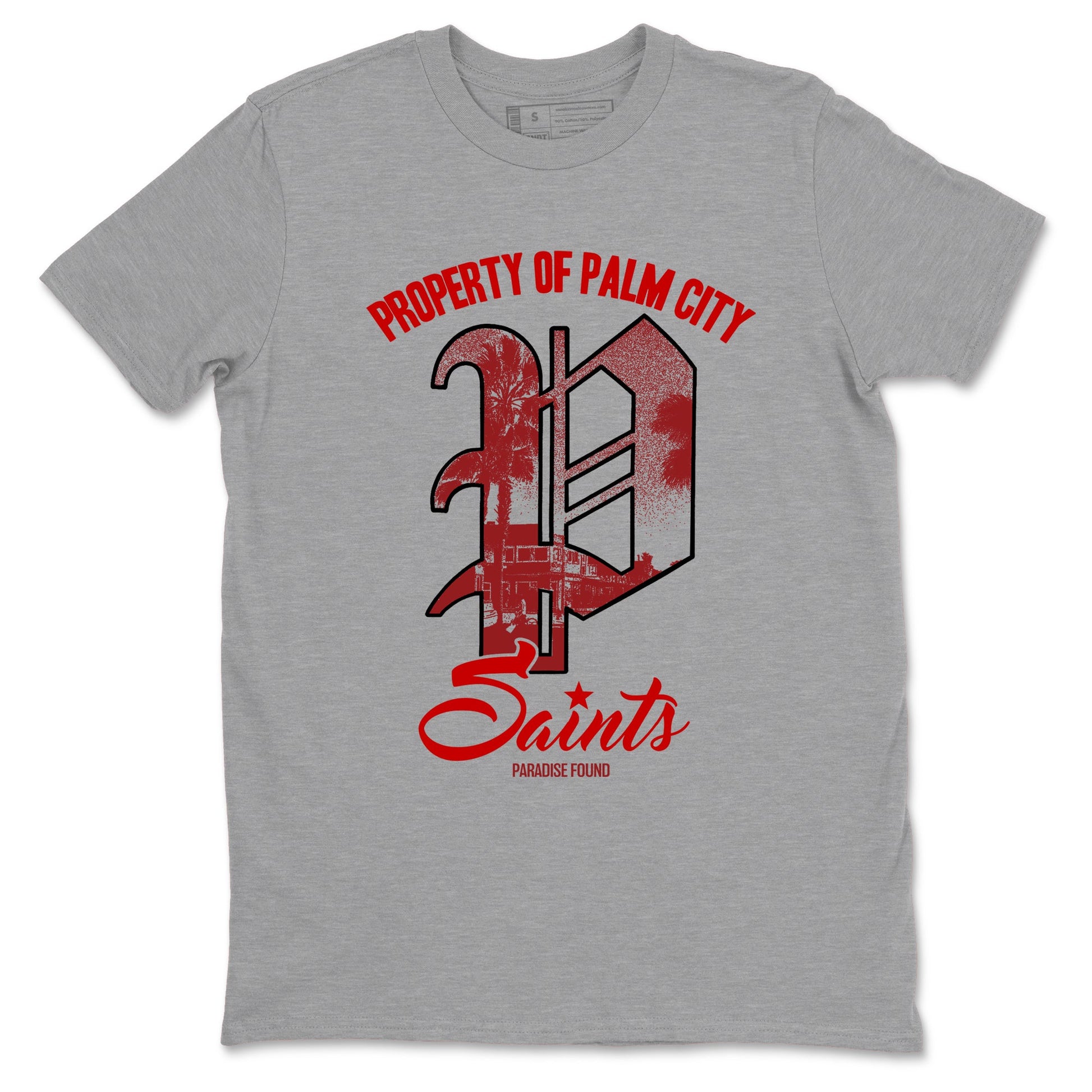 Sneaker match tees – Sneaker Tees To Match Air Foamposite Cough Drop Shoes – Paradise Found Tee Heather Grey 2