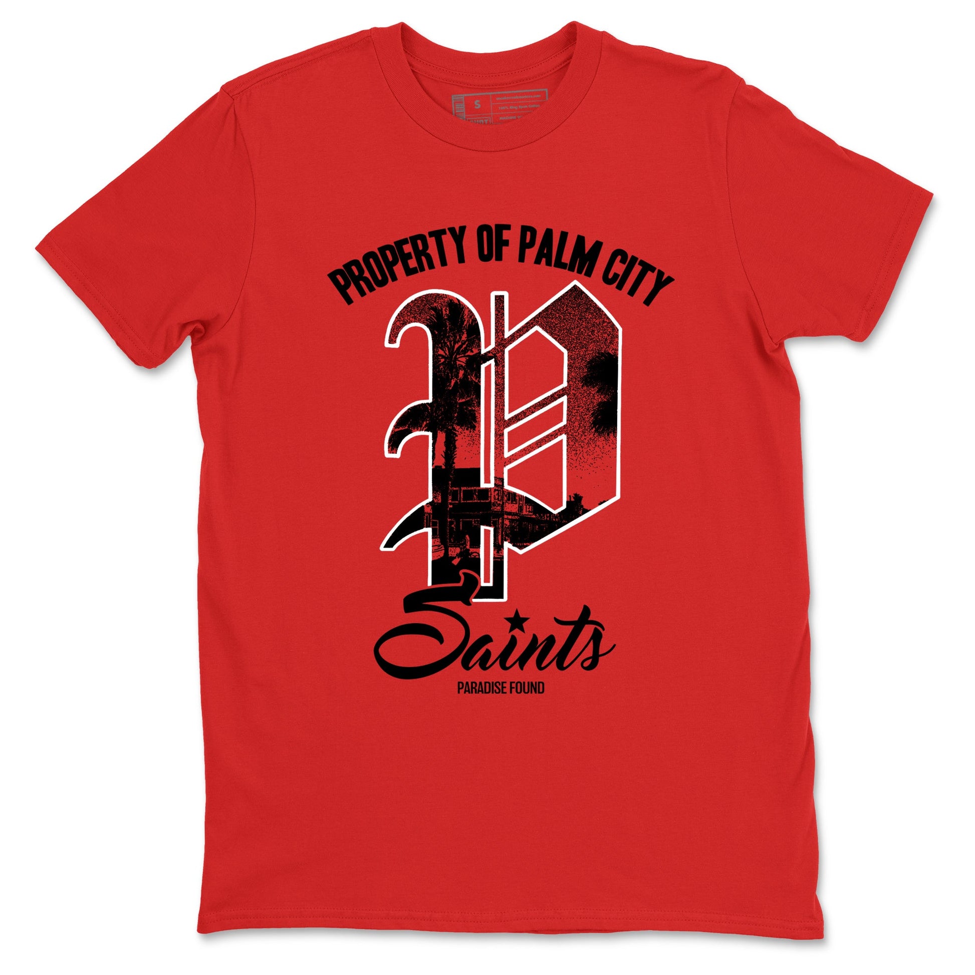 Sneaker match tees – Sneaker Tees To Match Air Foamposite Cough Drop Shoes – Paradise Found Tee Red 2