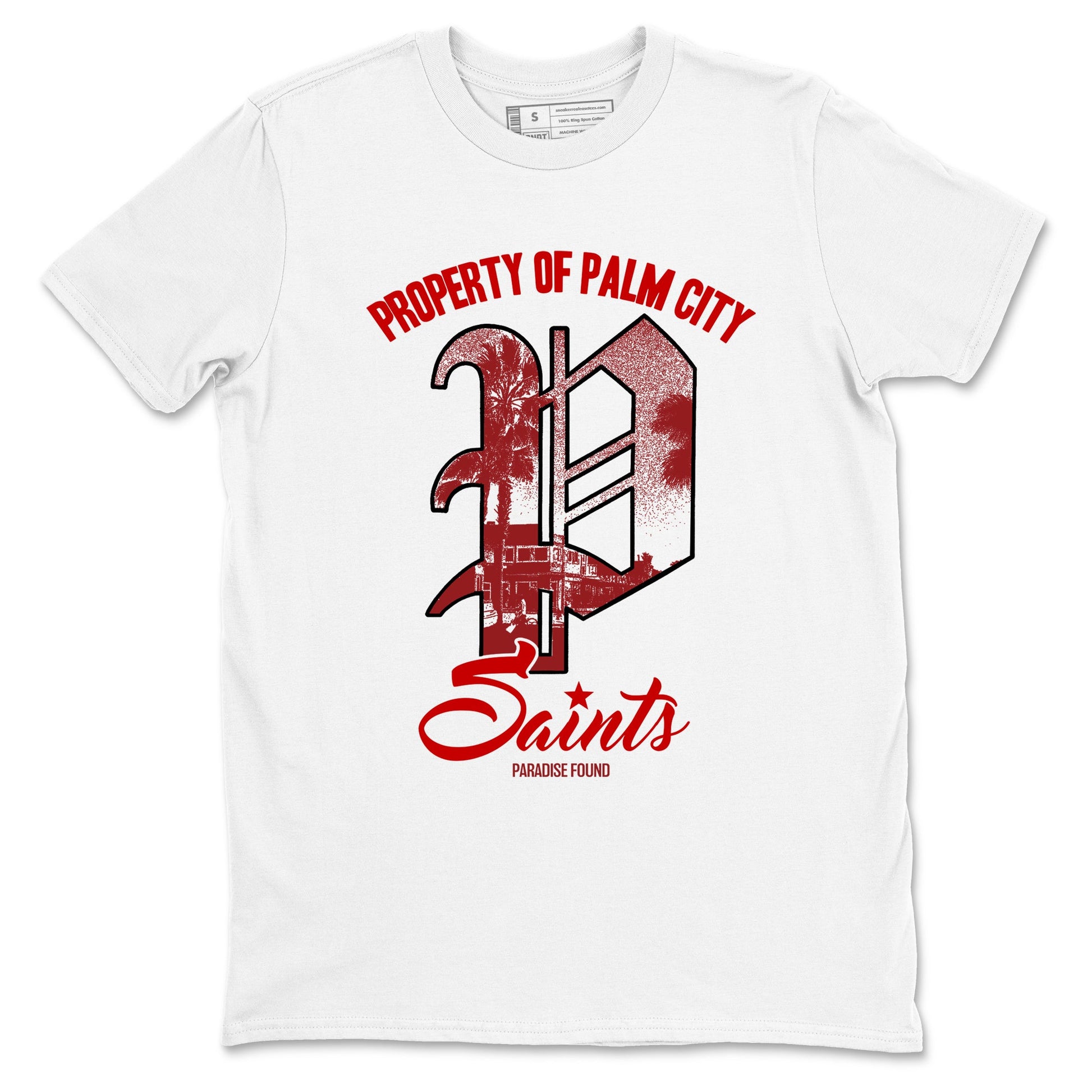 Sneaker match tees – Sneaker Tees To Match Air Foamposite Cough Drop Shoes – Paradise Found Tee White 2