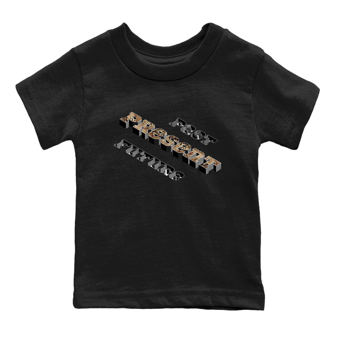 AF1 Ivory Snake shirt to match jordans Past Present Future sneaker tees Air Force 1 Ivory Snake SNRT sneaker release tees baby toddler Black 2 cotton Shirt