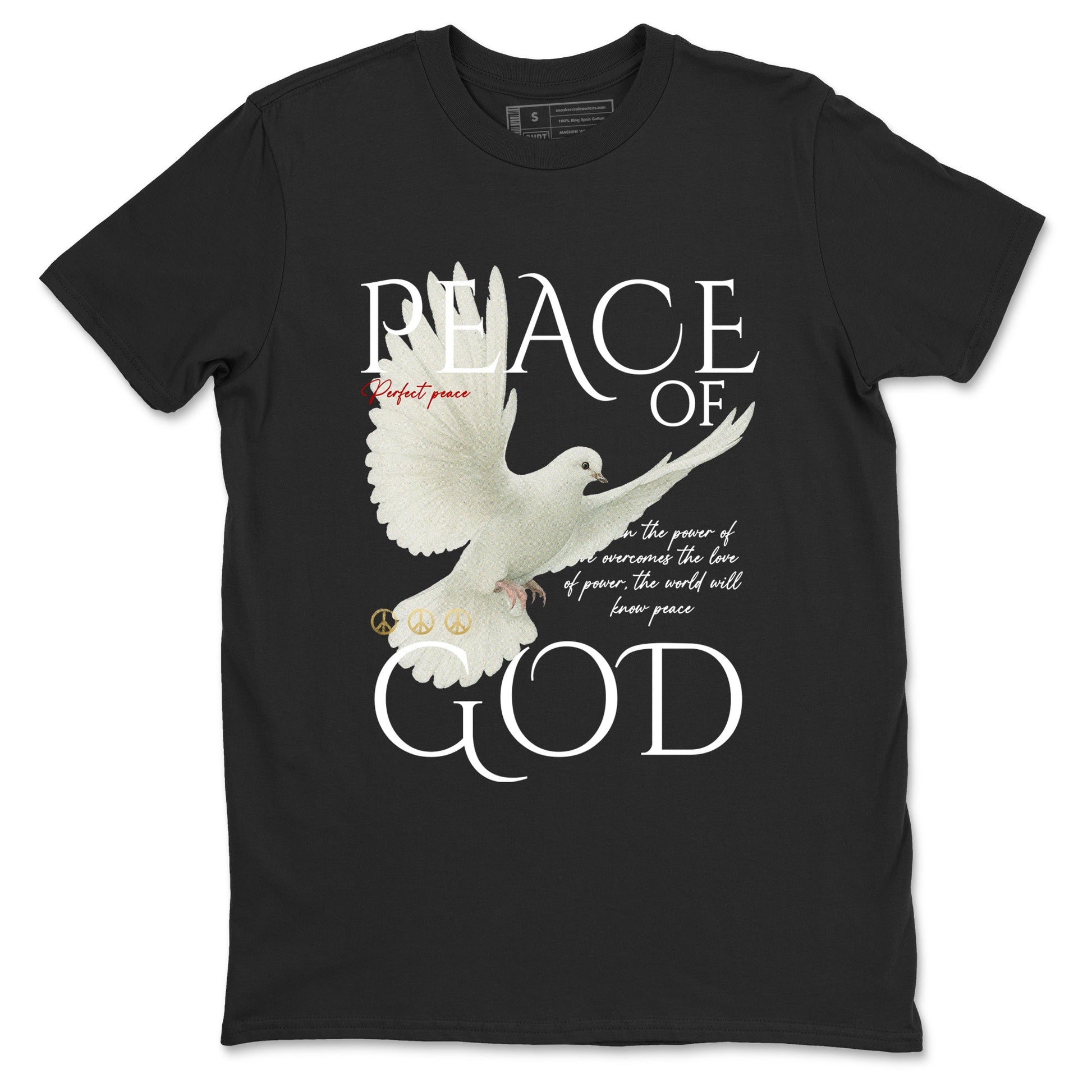 Sneaker match tees – Sneaker Tees To Match Air Jordan 12 Taxi Shoes – Peace of God Tee Black 2