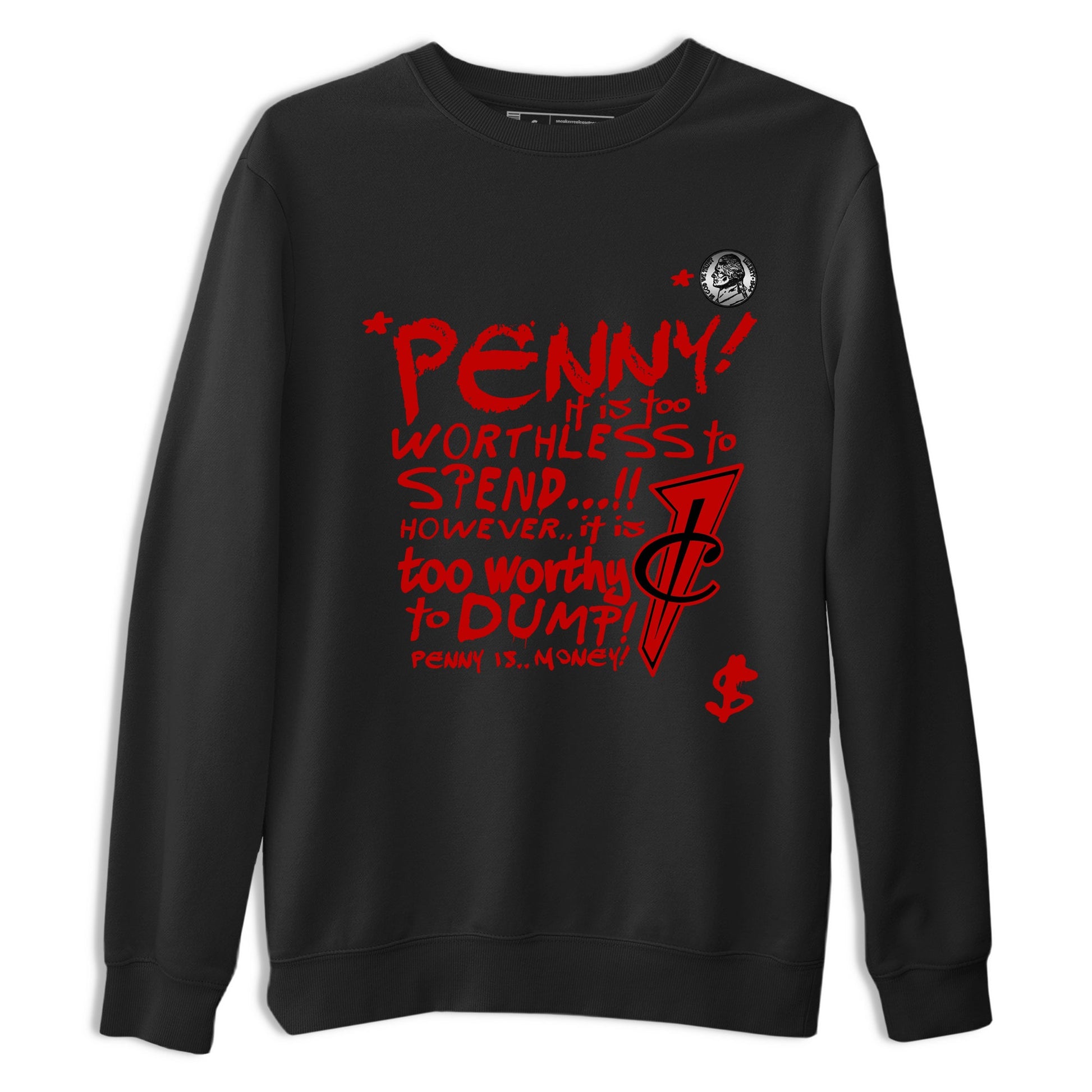 Penny Is sneaker match t-shirt styled to complete your fit with the Air Foamposite Cough Drop sneakers, shown in Black 2.