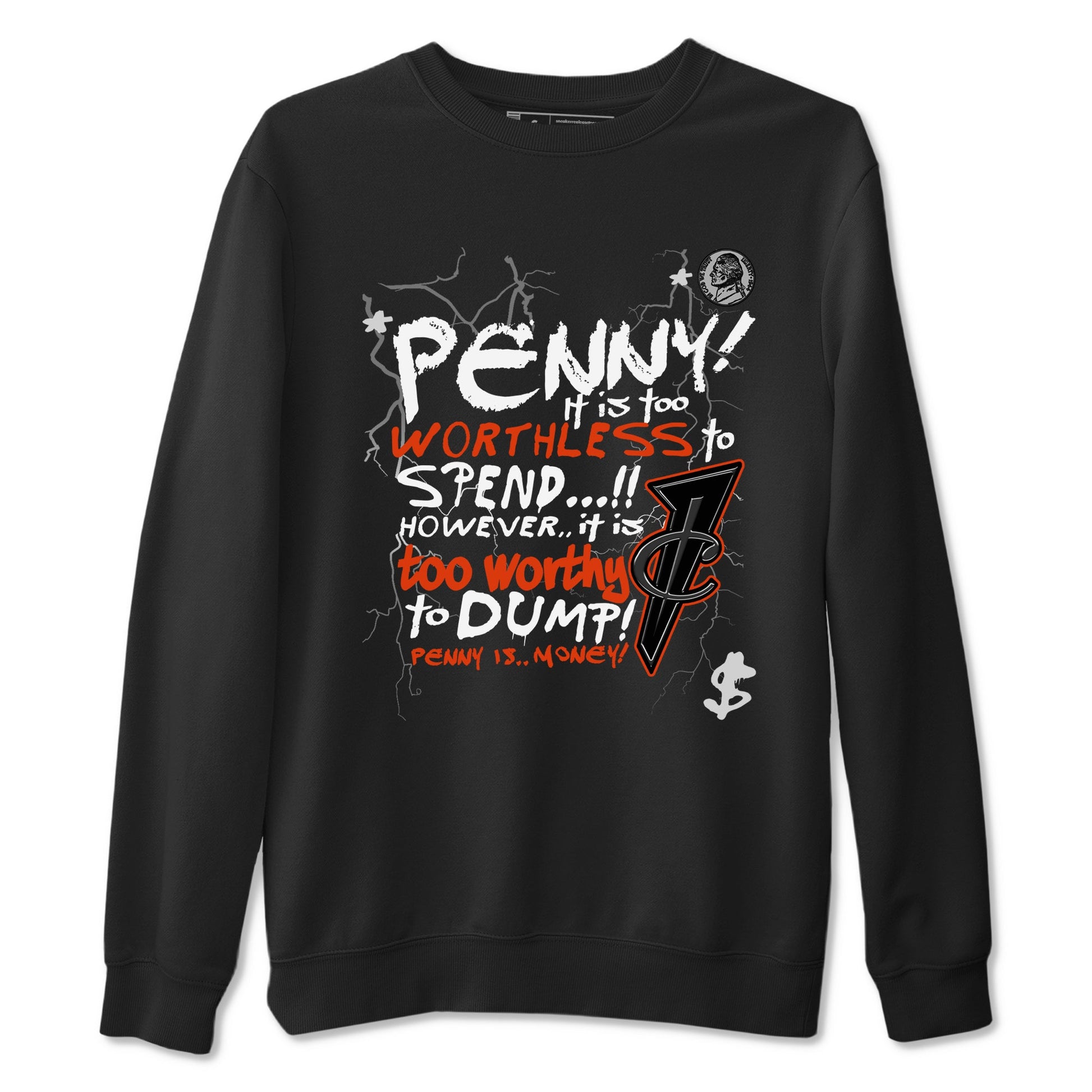 Foams One Jin shirts to match jordans Penny Is sneaker match tees Air Foamposite One Jin match shoes to clothes SNRT Sneaker Tees unisex cotton Black 2 shirts