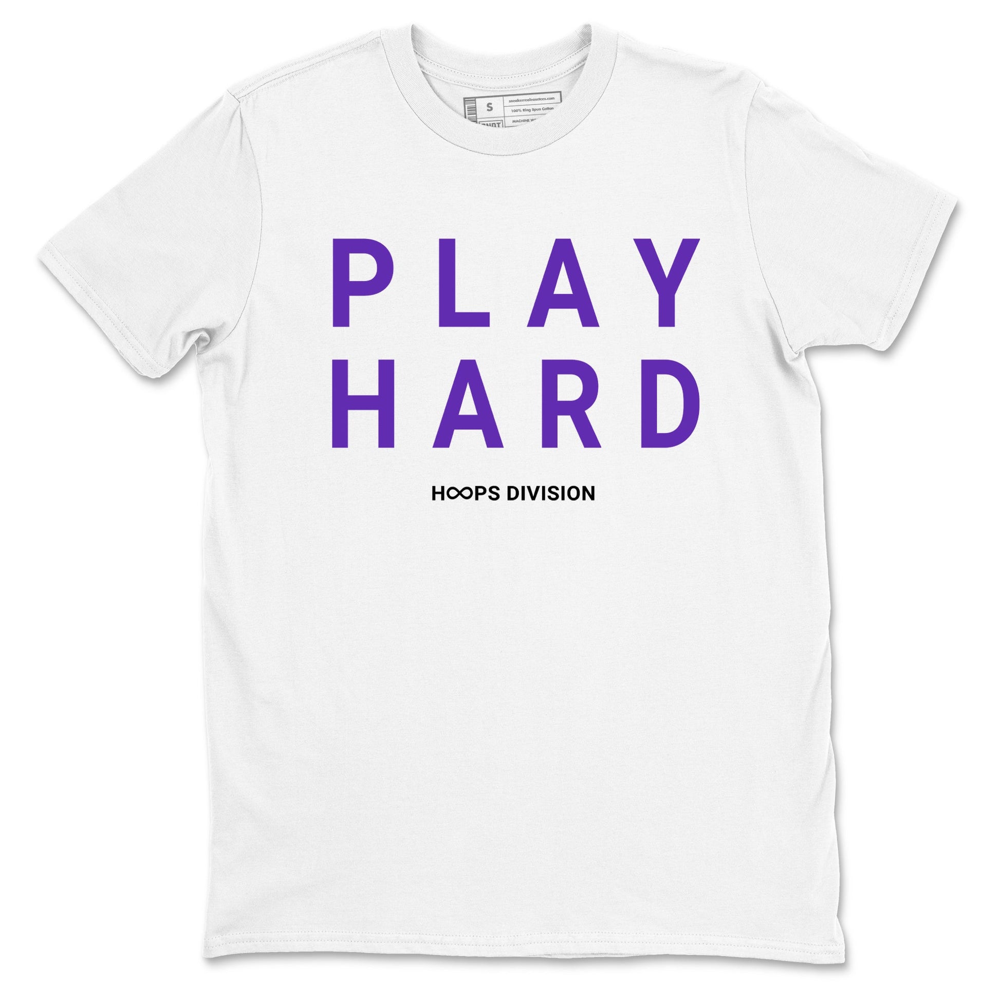 Sneaker Threads – Sneaker Tees To Match Nike KB 9 Hyper Grape – Play Hard Graphic Tee White 2. Perfect for Jordan releases 2025 colorways. Perfect for purple basketball sneaker releases and legacy-inspired colorways for 2025 hoopers.