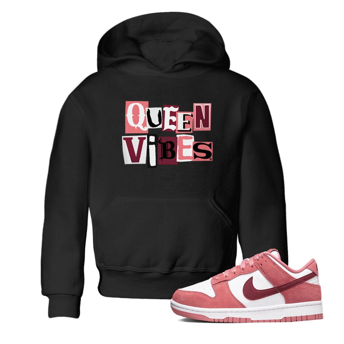 Queen Vibes SNRT Sneaker Tees Kids - Dunk Valentines Day 2024 - SNRT Sneaker Tee
