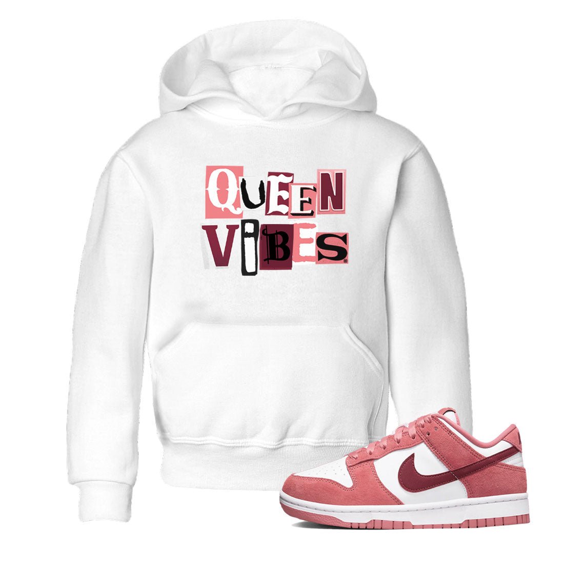 Queen Vibes SNRT Sneaker Tees Kids - Dunk Valentines Day 2024 - SNRT Sneaker Tee