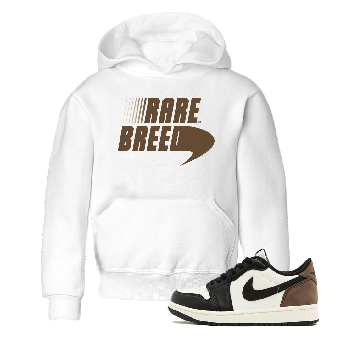 1s Mocha shirts to match jordans Rare Breed sneaker match tees Air Jordan 1 Mocha match shoes to clothes SNRT Sneaker Tees Youth Baby White 1 tee