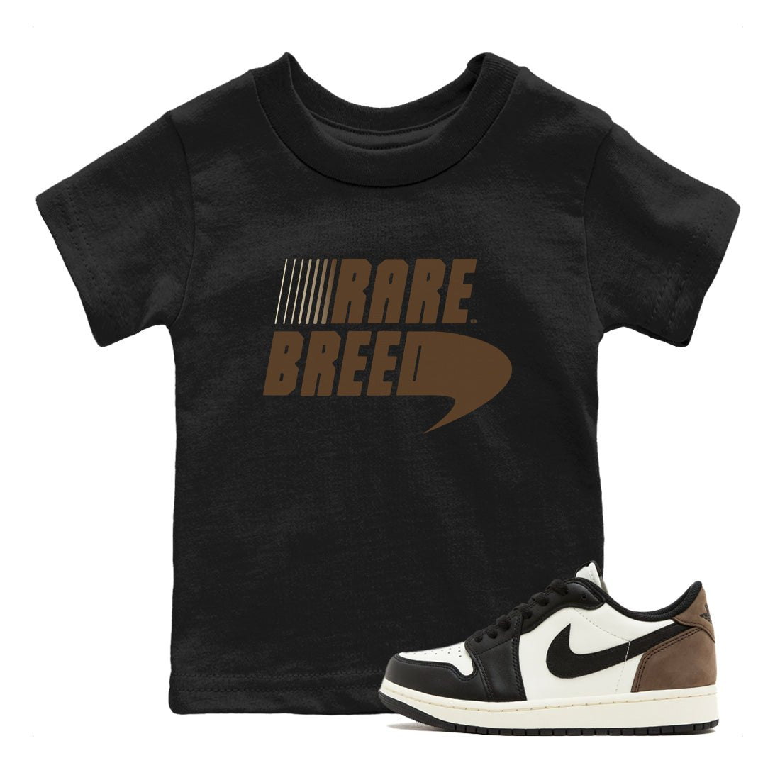 1s Mocha shirts to match jordans Rare Breed sneaker match tees Air Jordan 1 Mocha match shoes to clothes SNRT Sneaker Tees Youth Baby Black 1 tee