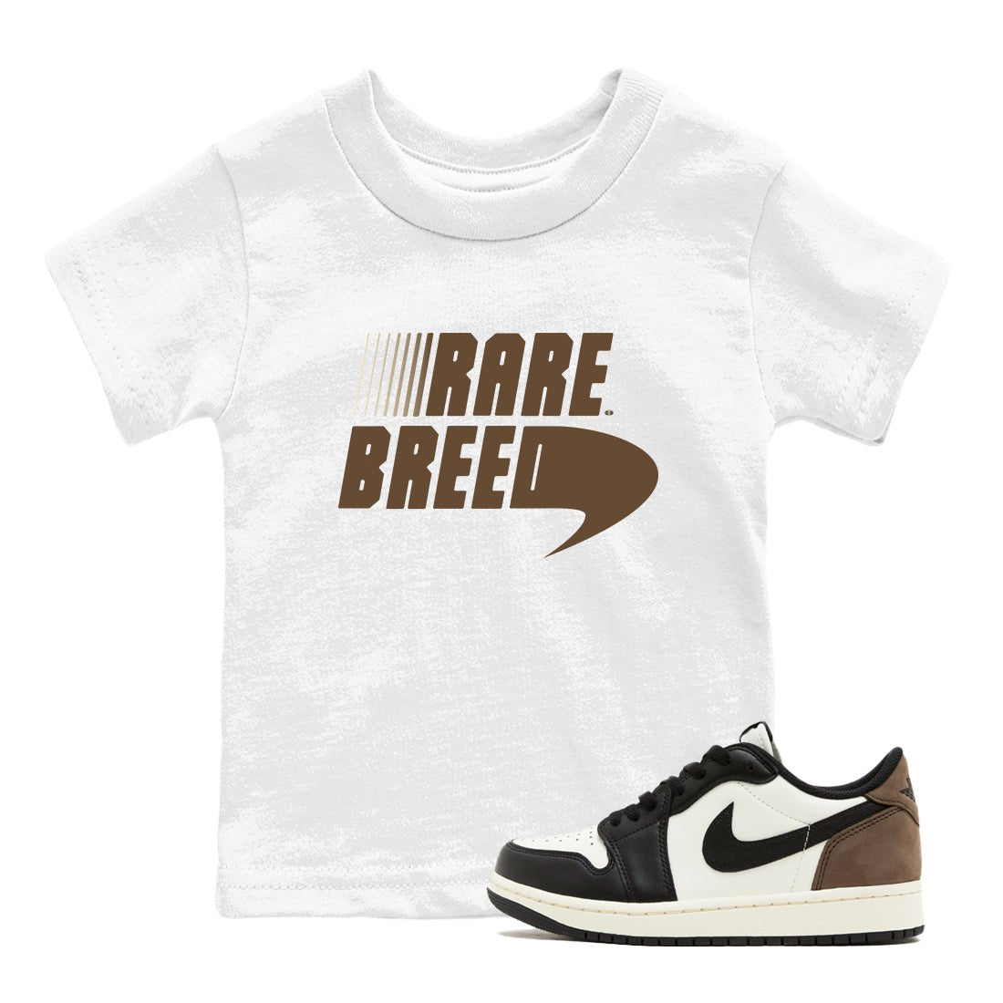 1s Mocha shirts to match jordans Rare Breed sneaker match tees Air Jordan 1 Mocha match shoes to clothes SNRT Sneaker Tees Youth Baby White 1 tee