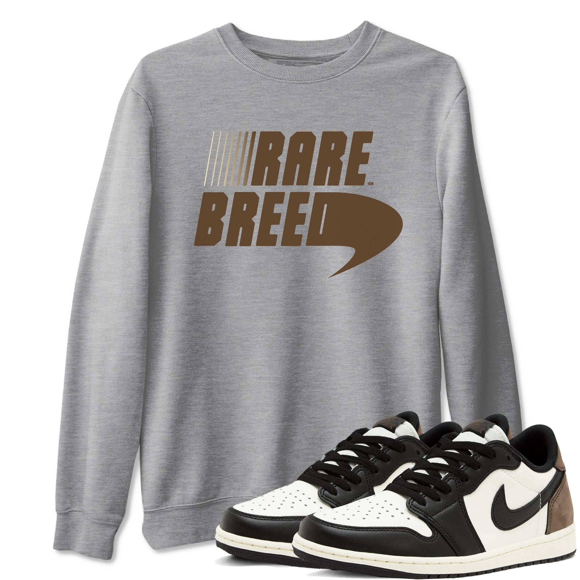 1s Mocha shirts to match jordans Rare Breed sneaker match tees Air Jordan 1 Mocha match shoes to clothes SNRT Sneaker Tees unisex cotton Heather Grey 1 shirts