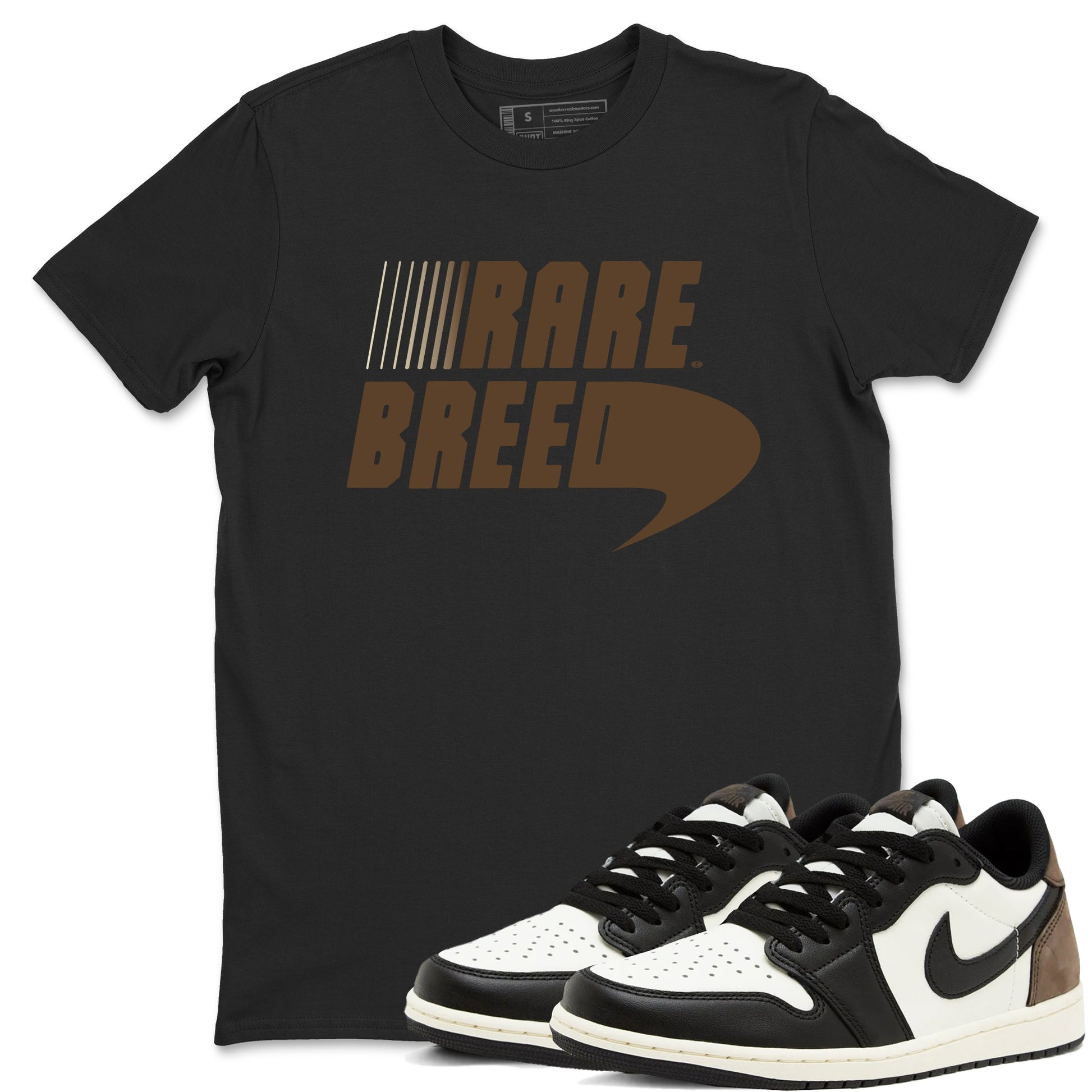 1s Mocha shirts to match jordans Rare Breed sneaker match tees Air Jordan 1 Mocha match shoes to clothes SNRT Sneaker Tees unisex cotton Black 1 shirts