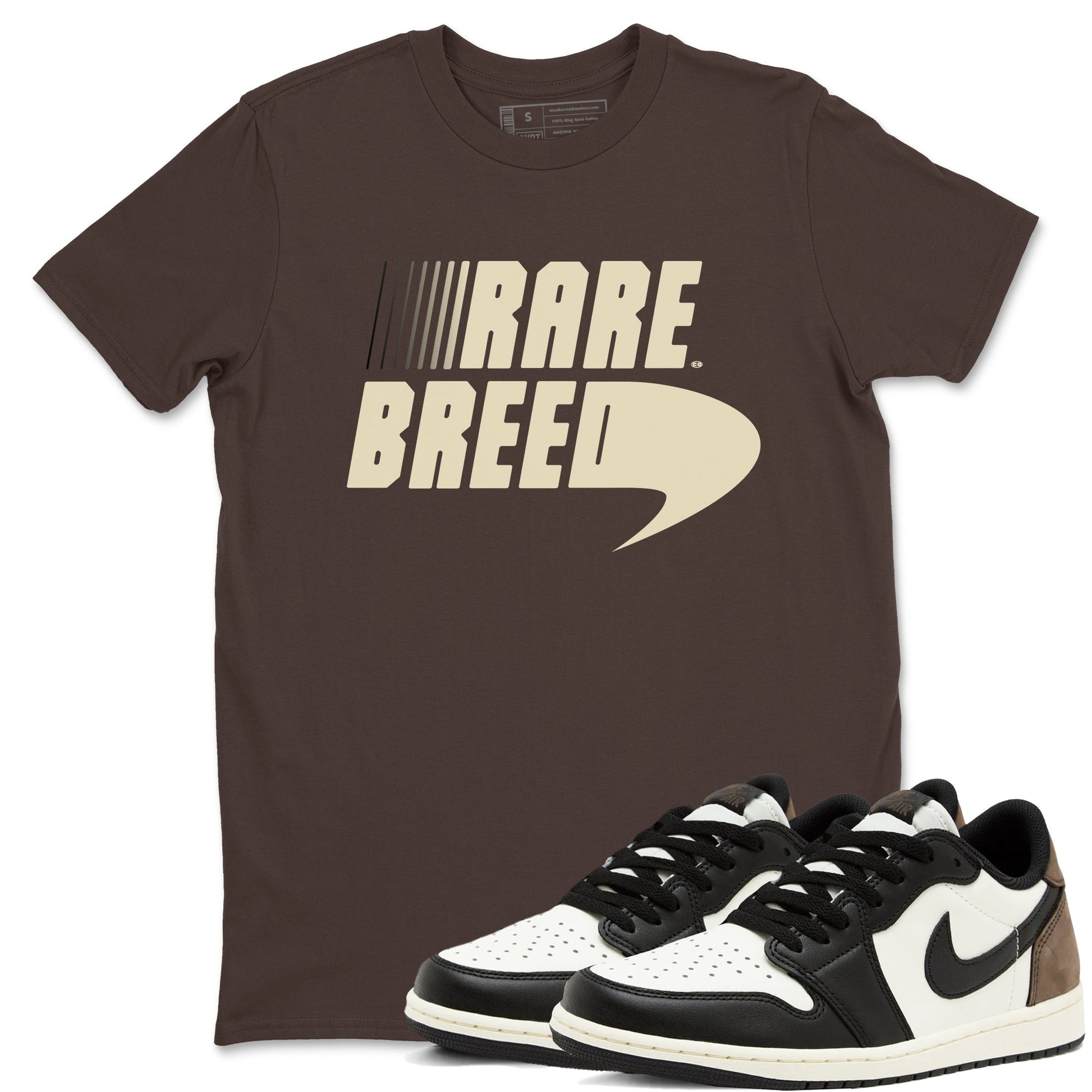1s Mocha shirts to match jordans Rare Breed sneaker match tees Air Jordan 1 Mocha match shoes to clothes SNRT Sneaker Tees unisex cotton Dark Chocolate 1 shirts