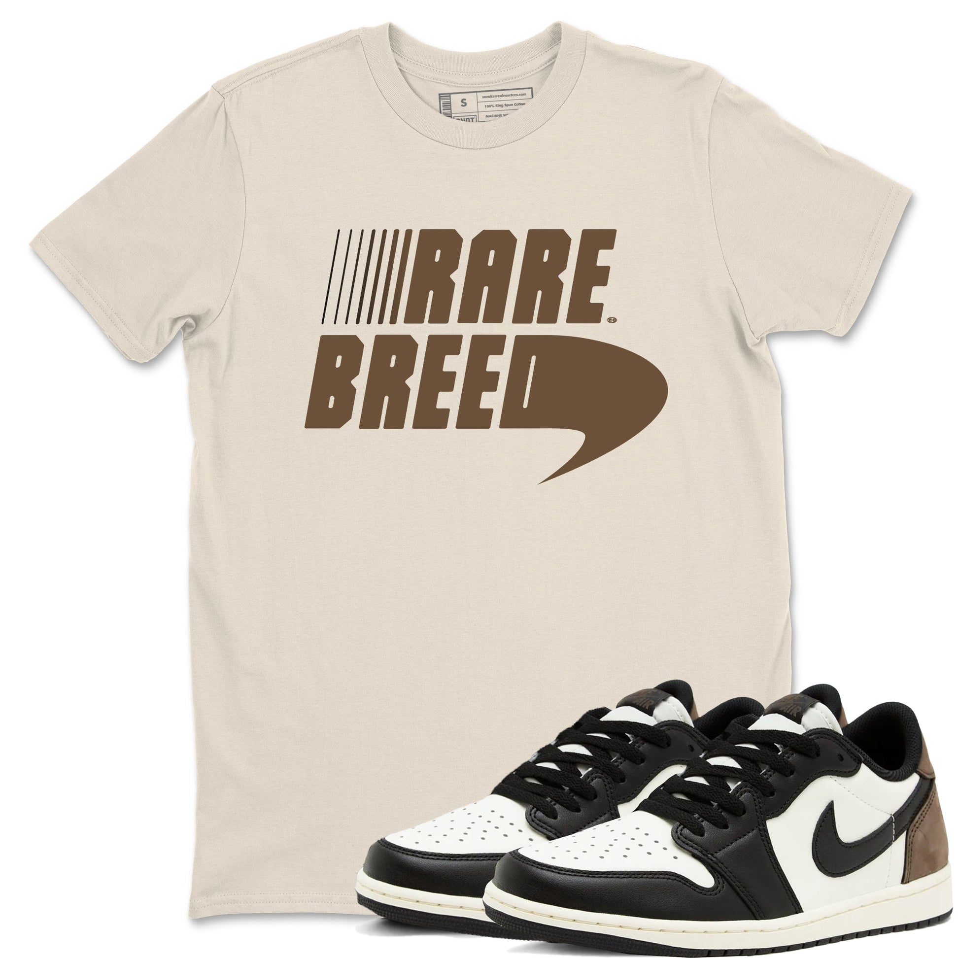 1s Mocha shirts to match jordans Rare Breed sneaker match tees Air Jordan 1 Mocha match shoes to clothes SNRT Sneaker Tees unisex cotton Natural 1 shirts