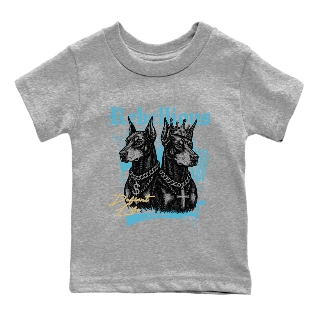 Sneaker Threads – Sneaker Tees To Match Air Jordan 11 Retro Gamma – Rebellious Youth Graphic Tee Heather Grey 2. Perfect for Jordan releases 2025 colorways.