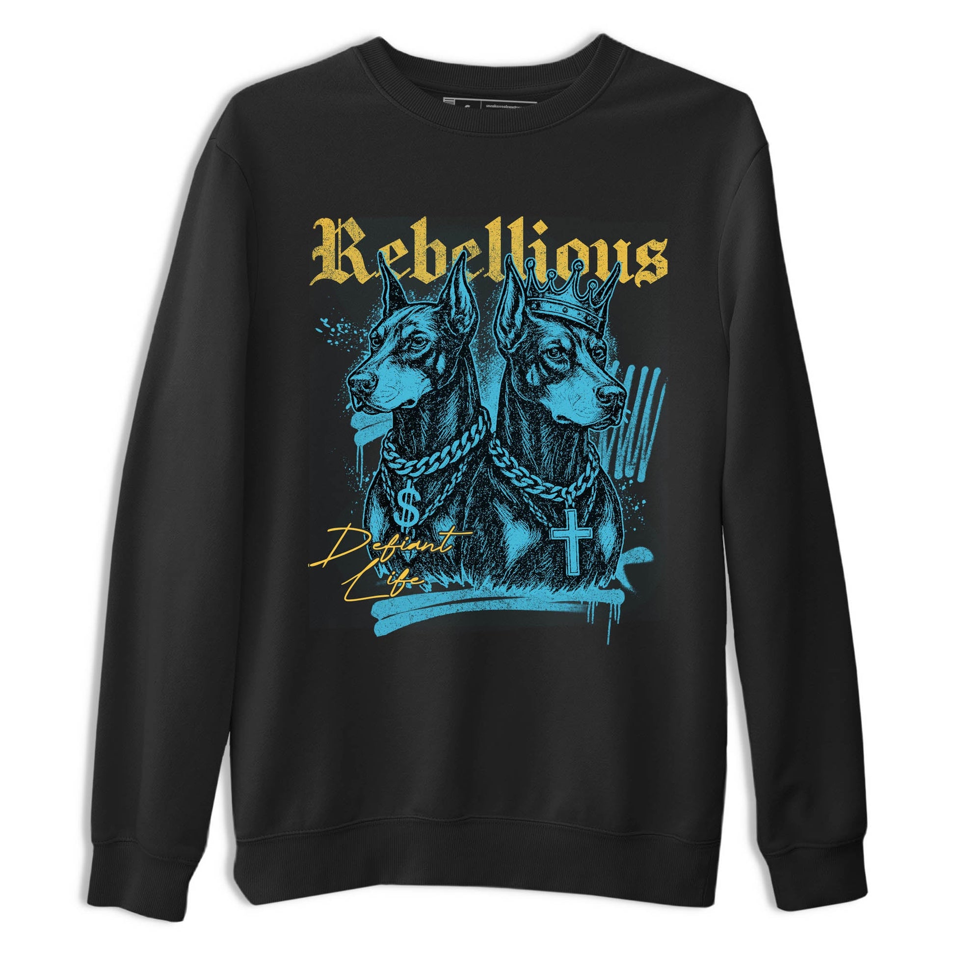 Sneaker Threads – Sneaker Tees To Match Air Jordan 11 Retro Gamma – Rebellious Graphic Tee Black 2. Perfect for Jordan releases 2025 colorways.