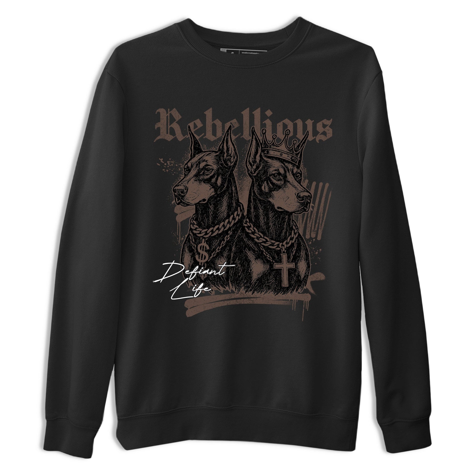 Sneaker match tees – Sneaker Tees To Match Air Jordan 4 Cave Stone Shoes – Rebellious Tee Black 2