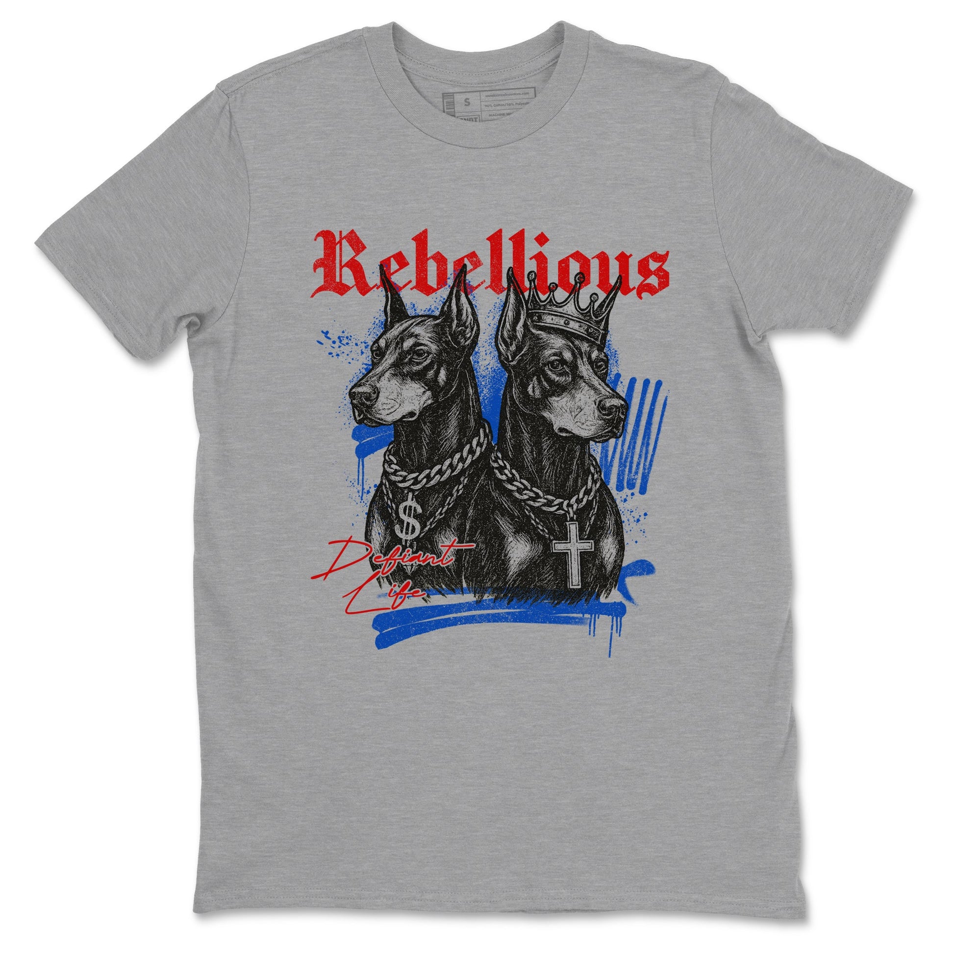 Sneaker match tees – Sneaker Tees To Match Air Jordan 4 Rare Air Shoes – Rebellious Tee Heather Grey 2