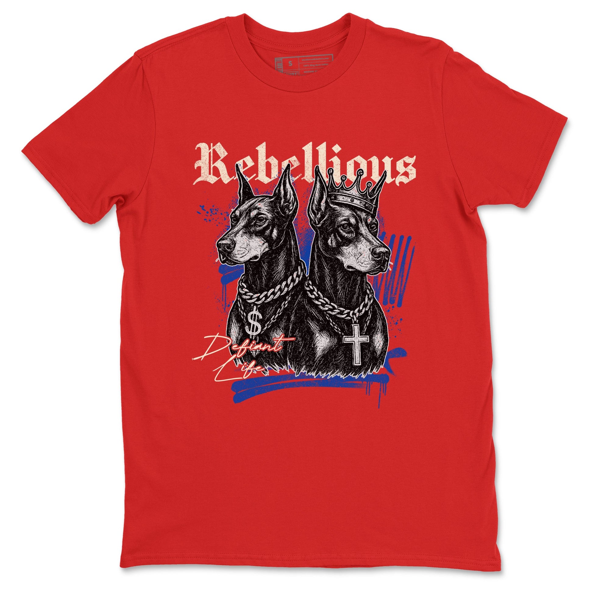Sneaker match tees – Sneaker Tees To Match Air Jordan 4 Rare Air Shoes – Rebellious Tee Red 2