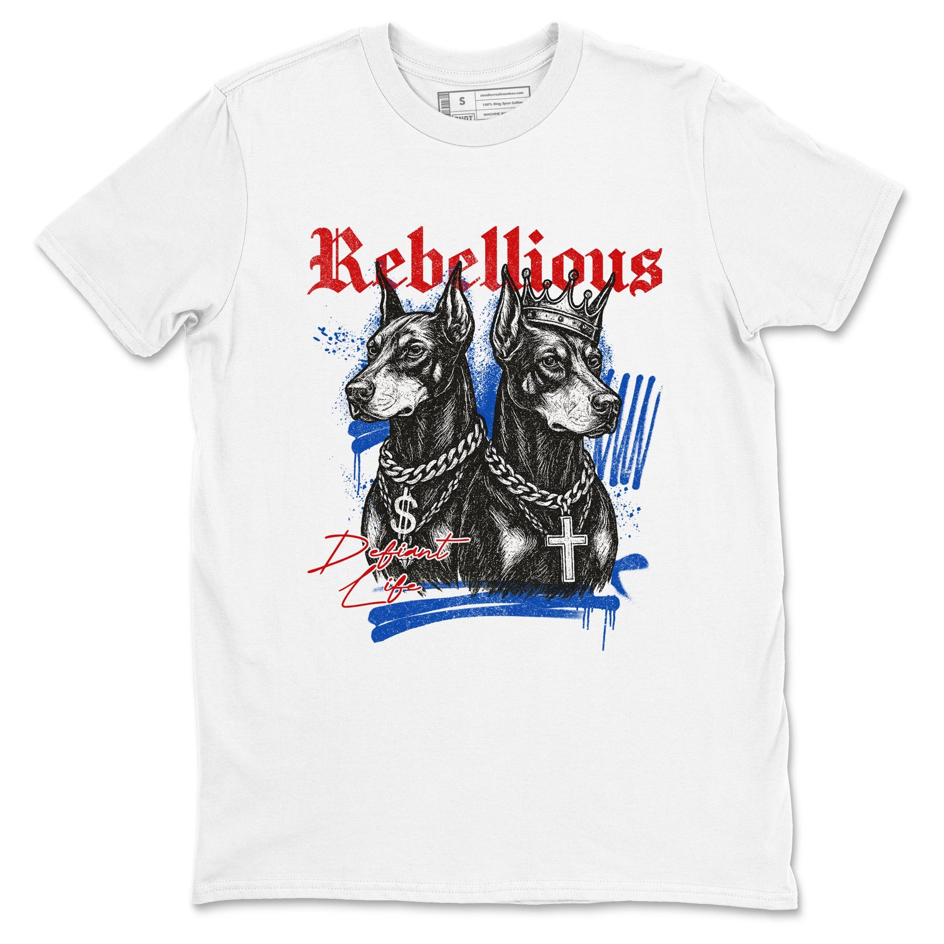 Sneaker match tees – Sneaker Tees To Match Air Jordan 4 Rare Air Shoes – Rebellious Tee White 2
