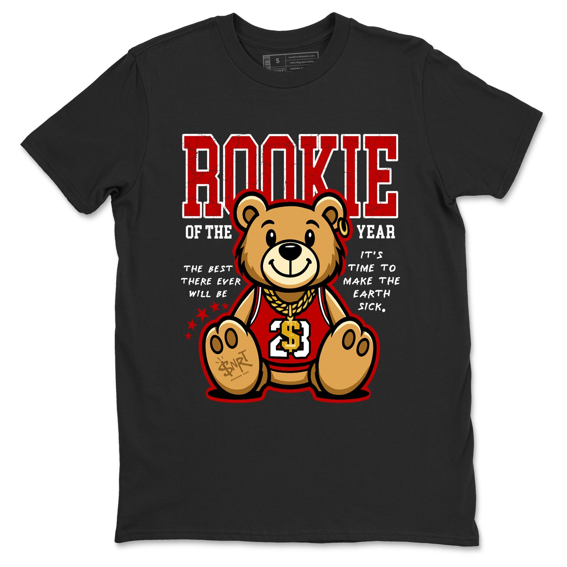 11s Bred shirts to match jordans Rookie Of The Year sneaker match tees Air Jordan 11 Retro Bred match shoes to clothes SNRT Sneaker Tees unisex cotton Black 2 shirts
