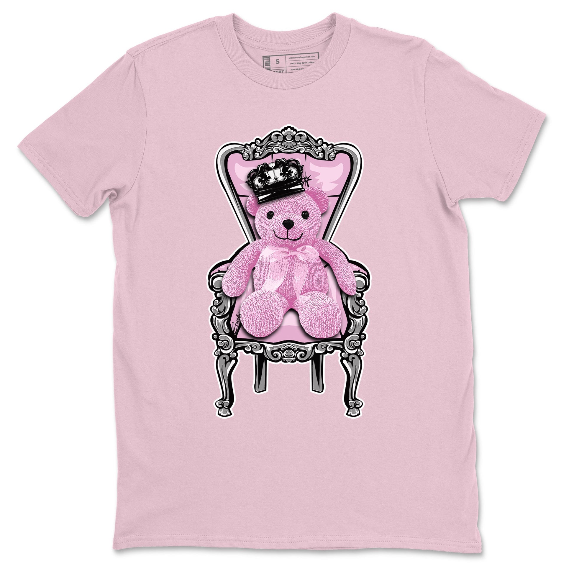 4s Retro Orchid shirts to match jordans Royal Bear sneaker match tees Air Jordan 4 WMNS Orchid match shoes to clothes SNRT Sneaker Tees unisex cotton Pink 2 shirts