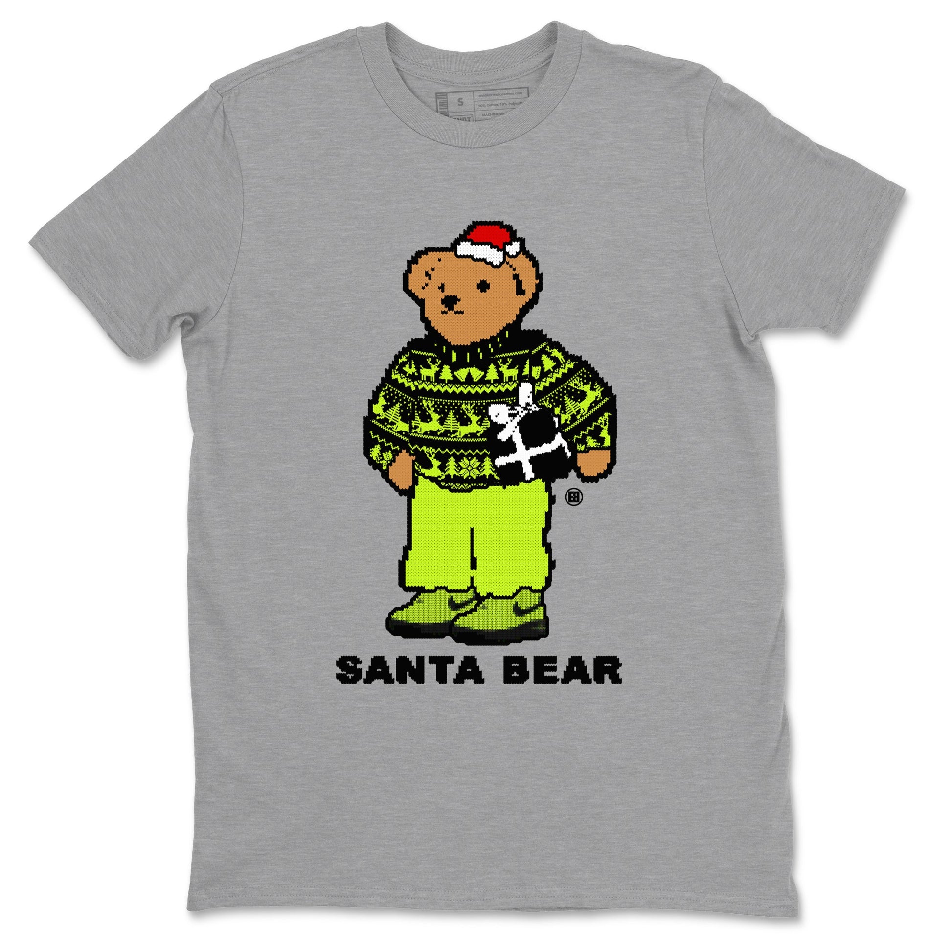 Air Force 1 Low Dance Volt t shirts to match sneakers Santa Bear Christmas Shirts Air Force 1 Volt shirt SNRT Sneaker Tees unisex cotton Heather Grey 2 shirts