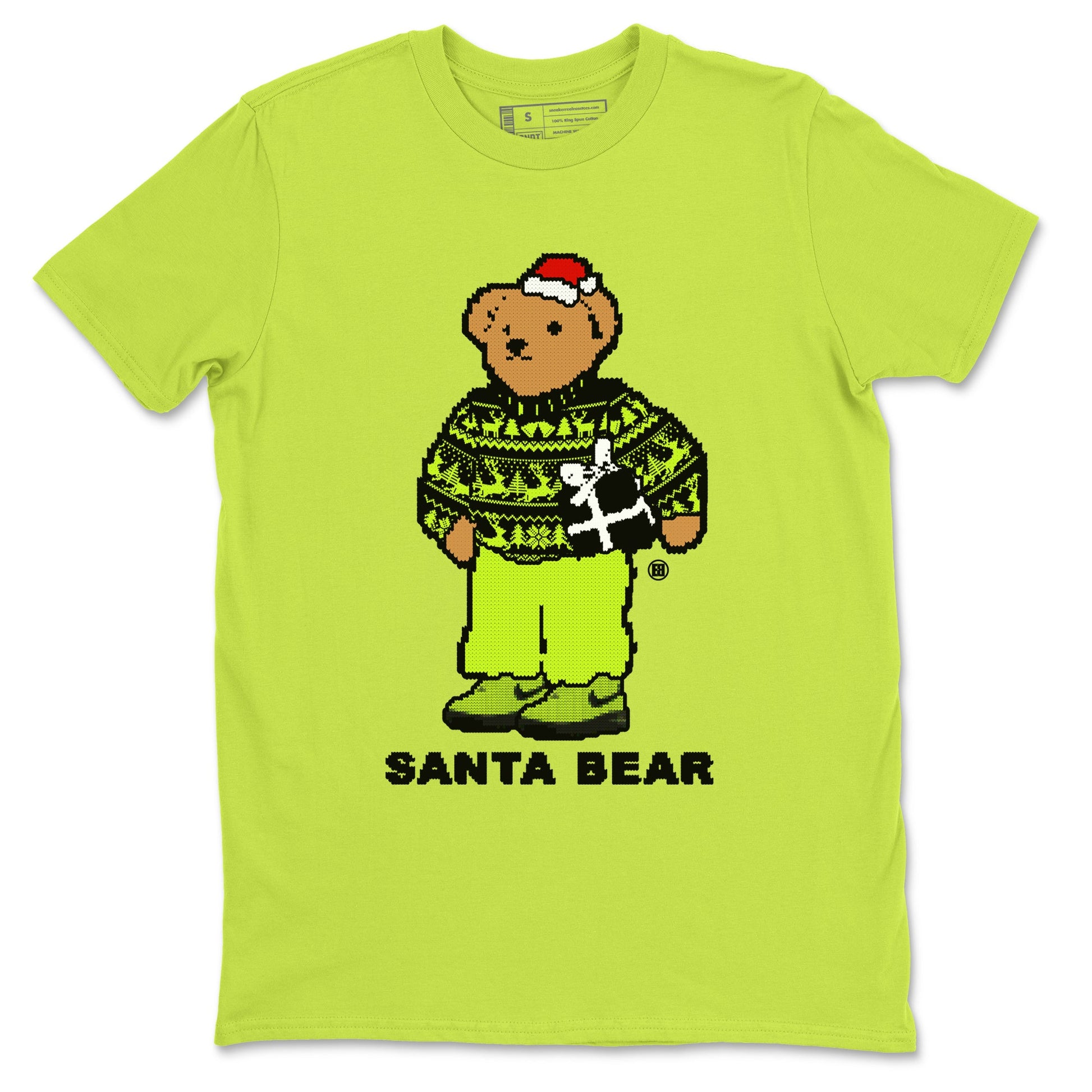 Air Force 1 Low Dance Volt t shirts to match sneakers Santa Bear Christmas Shirts Air Force 1 Volt shirt SNRT Sneaker Tees unisex cotton Safety Green 2 shirts