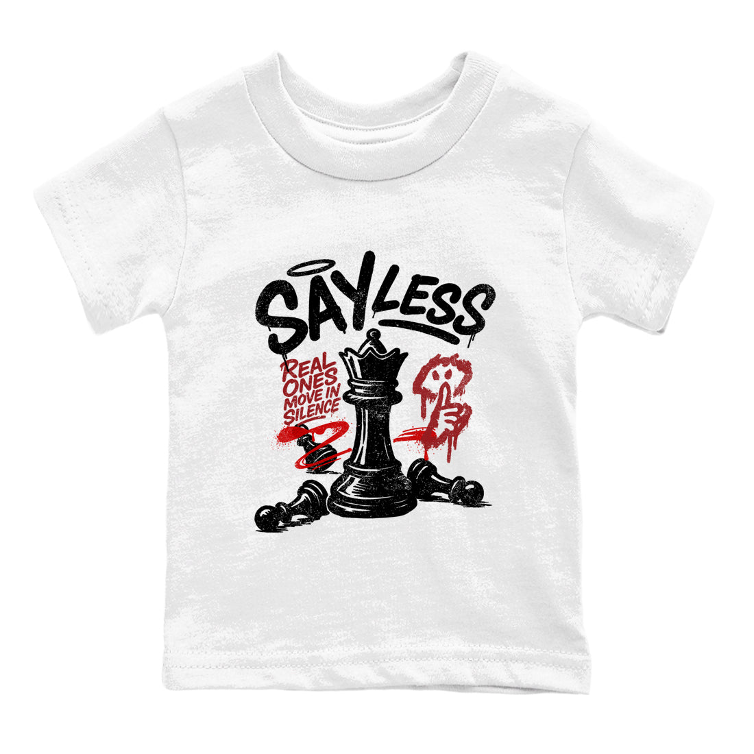 Sneaker match tees – Sneaker Tees To Match Air Foamposite Cough Drop Shoes – Say Less Kids T-Shirt White 2