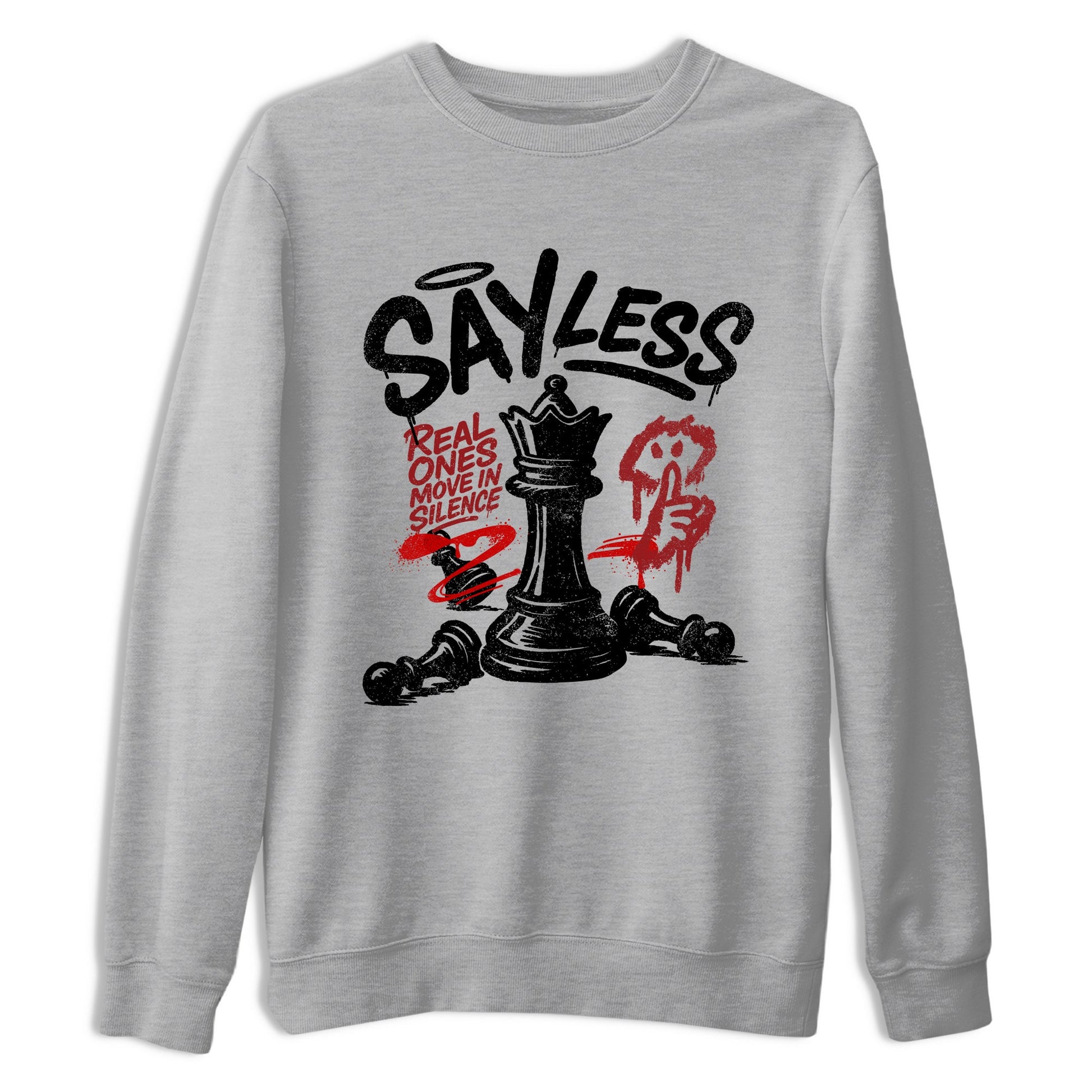 Sneaker match tees – Sneaker Tees To Match Air Foamposite Cough Drop Shoes – Say Less Tee Heather Grey 2