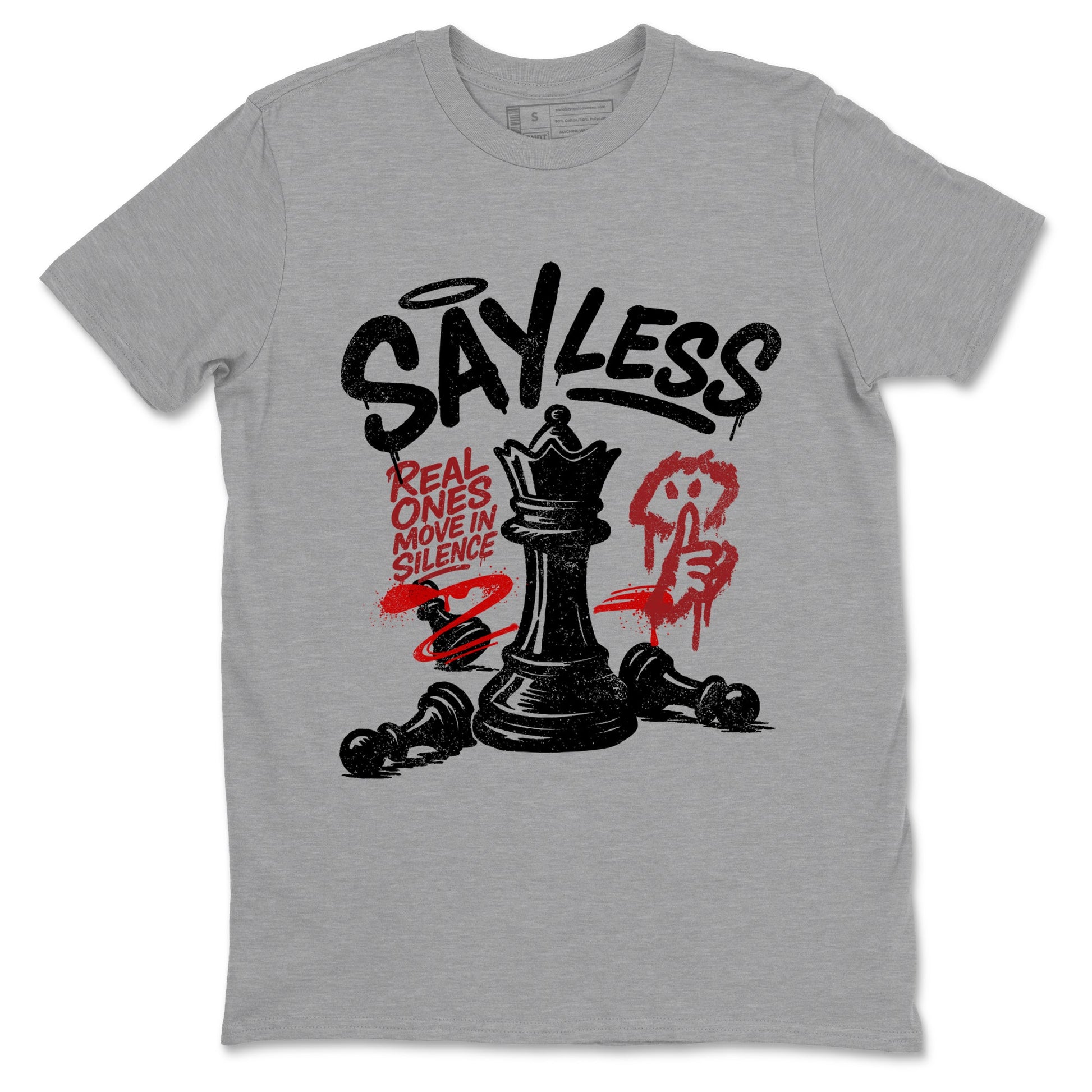 Sneaker match tees – Sneaker Tees To Match Air Foamposite Cough Drop Shoes – Say Less Tee Heather Grey 2