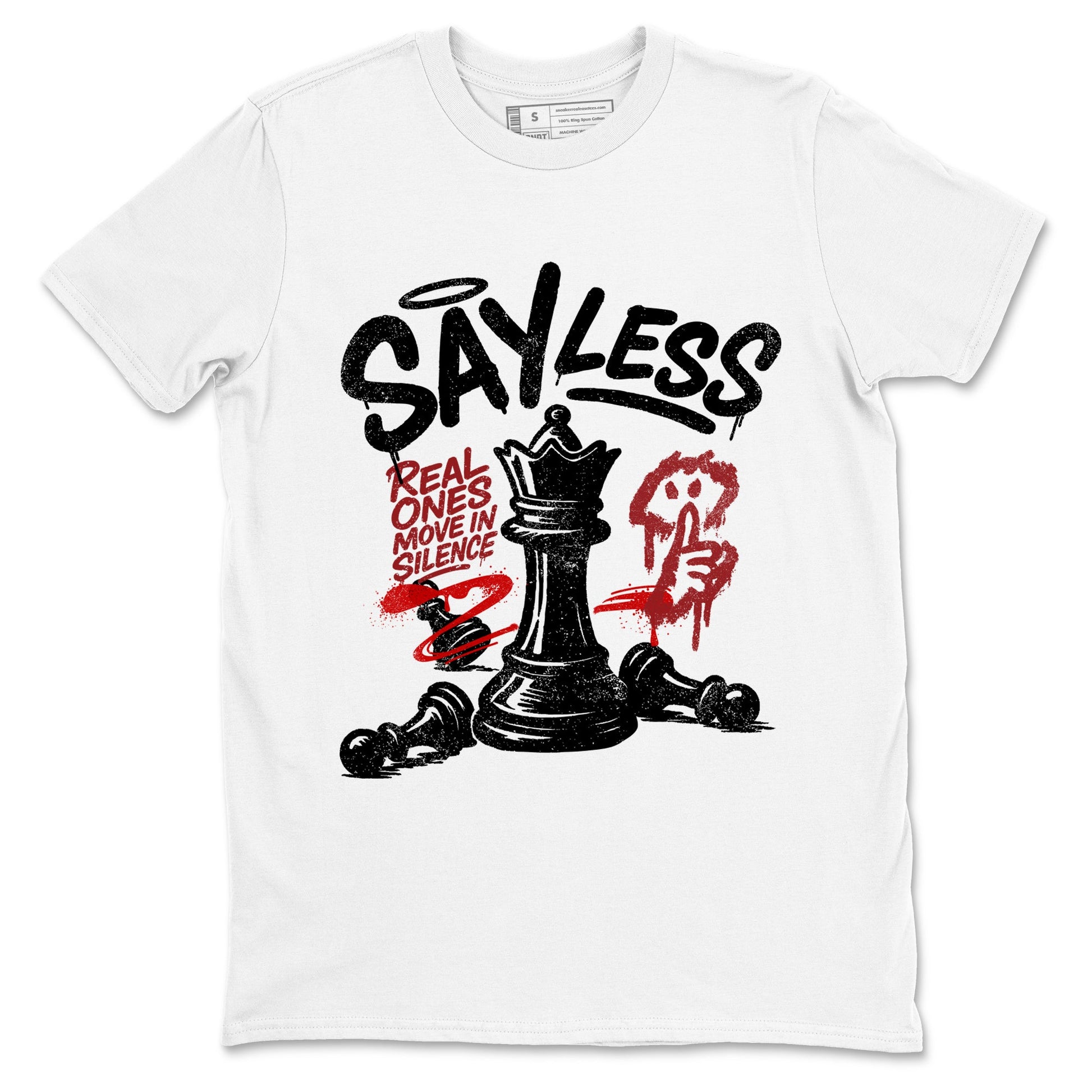 Sneaker match tees – Sneaker Tees To Match Air Foamposite Cough Drop Shoes – Say Less Tee White 2