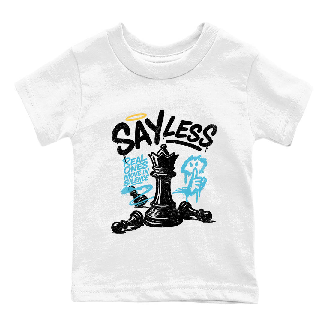 Sneaker Threads – Sneaker Tees To Match Air Jordan 11 Retro Gamma – Say Less Youth Graphic Tee White 2. Perfect for Jordan releases 2025 colorways.
