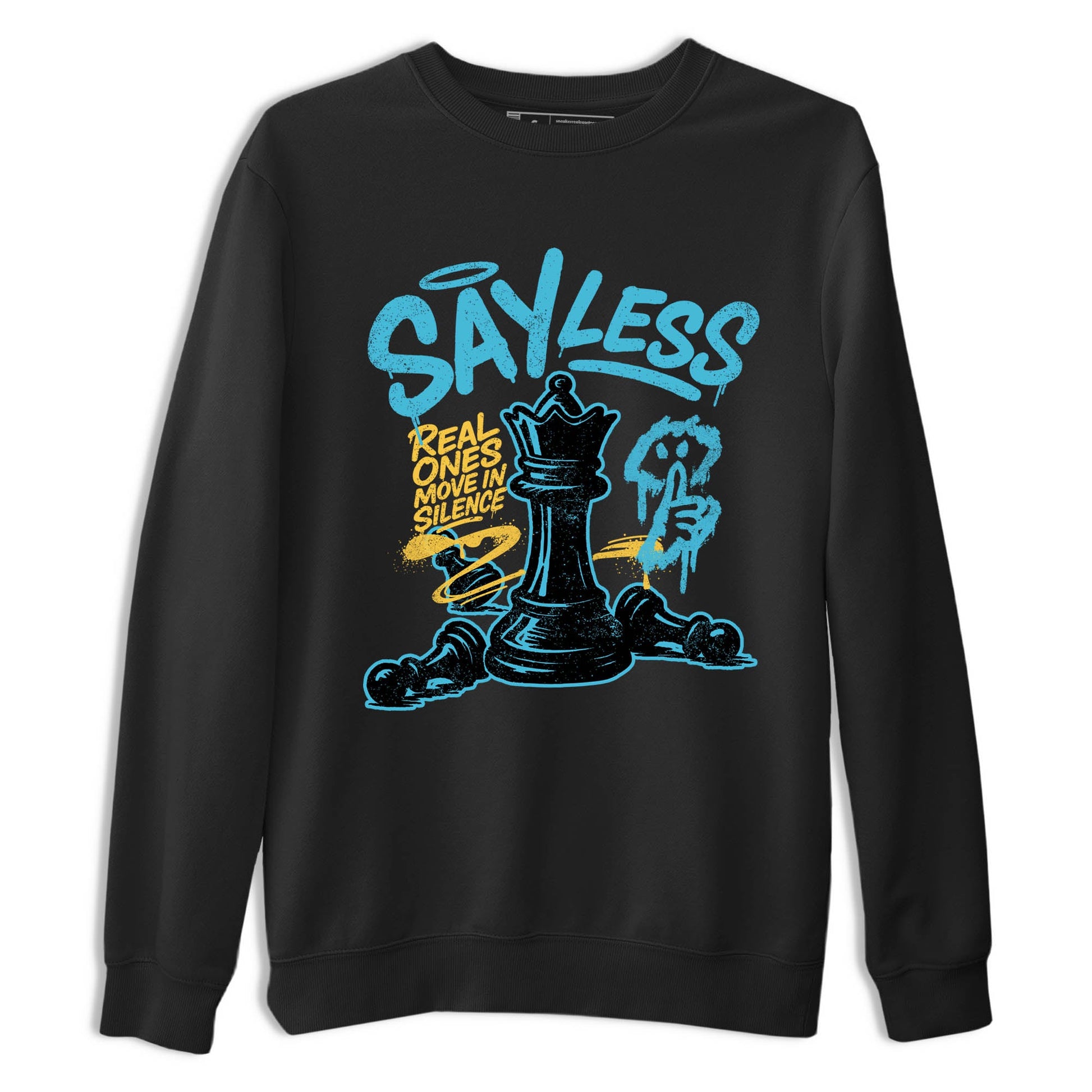 Sneaker Threads – Sneaker Tees To Match Air Jordan 11 Retro Gamma – Say Less Graphic Tee Black 2. Perfect for Jordan releases 2025 colorways.