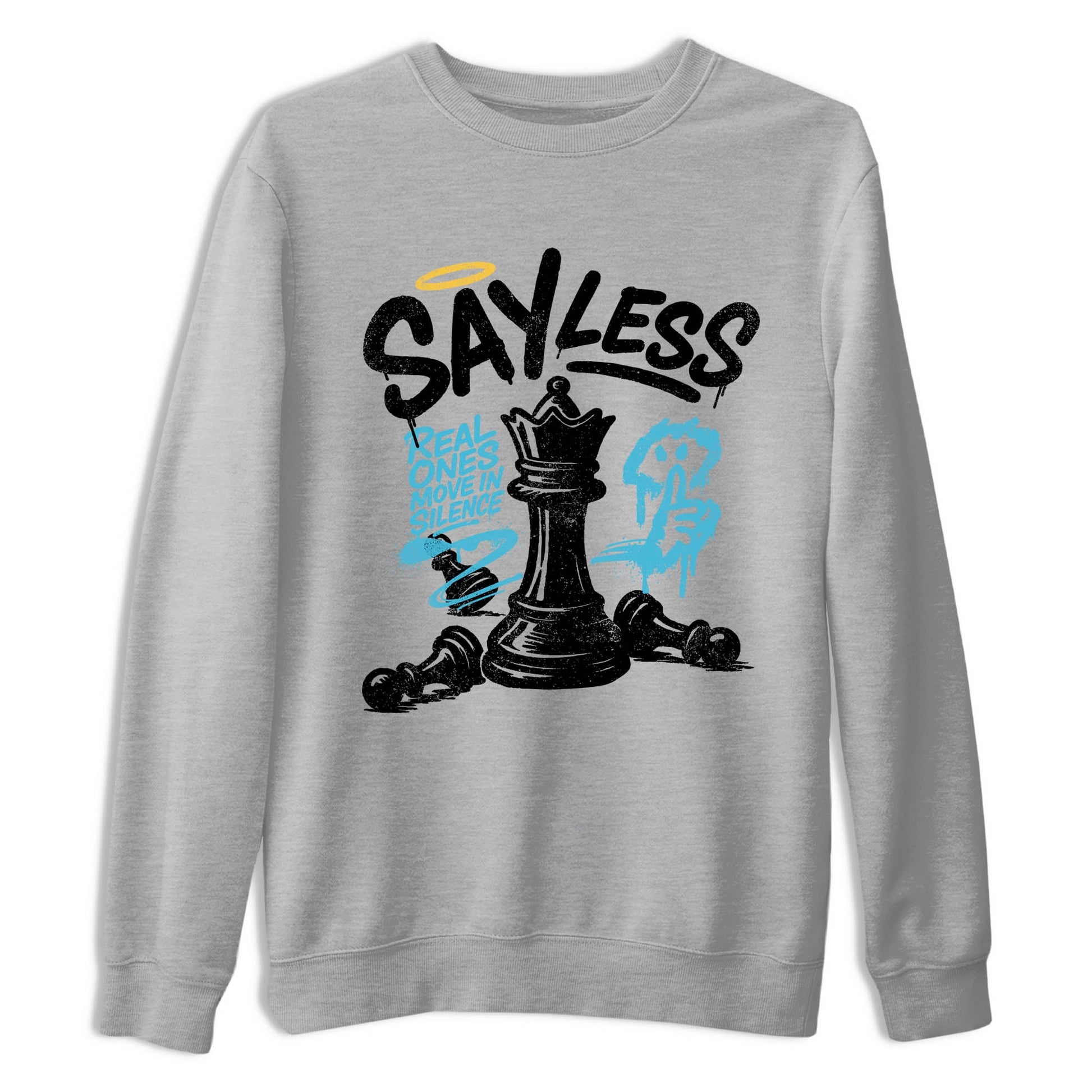 Sneaker Threads – Sneaker Tees To Match Air Jordan 11 Retro Gamma – Say Less Graphic Tee Heather Grey 2. Perfect for Jordan releases 2025 colorways.