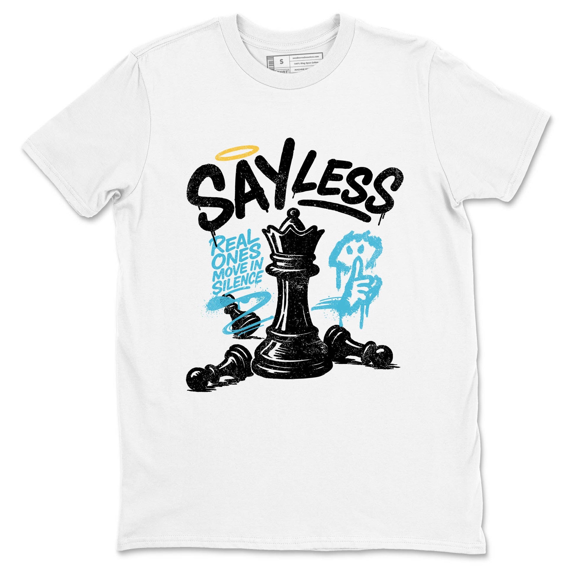 Sneaker Threads – Sneaker Tees To Match Air Jordan 11 Retro Gamma – Say Less Graphic Tee White 2. Perfect for Jordan releases 2025 colorways.