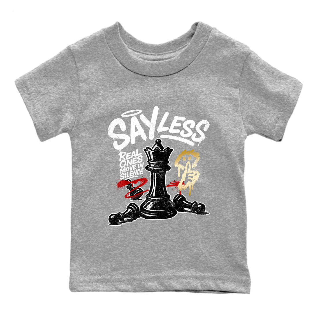 Sneaker match tees – Sneaker Tees To Match Air Jordan 12 Taxi Shoes – Say Less Kids T-Shirt Heather Grey 2