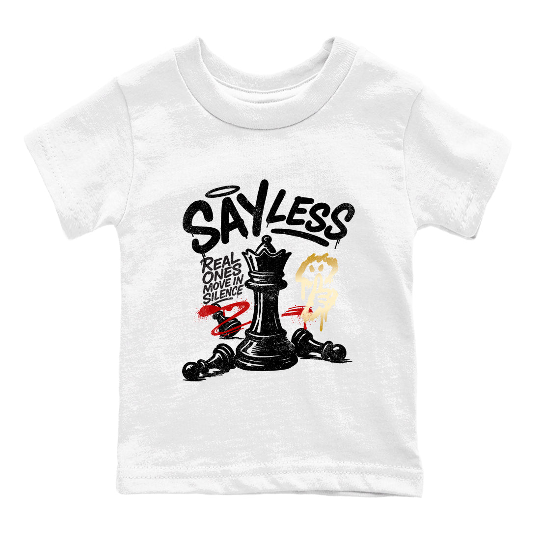Sneaker match tees – Sneaker Tees To Match Air Jordan 12 Taxi Shoes – Say Less Kids T-Shirt White 2