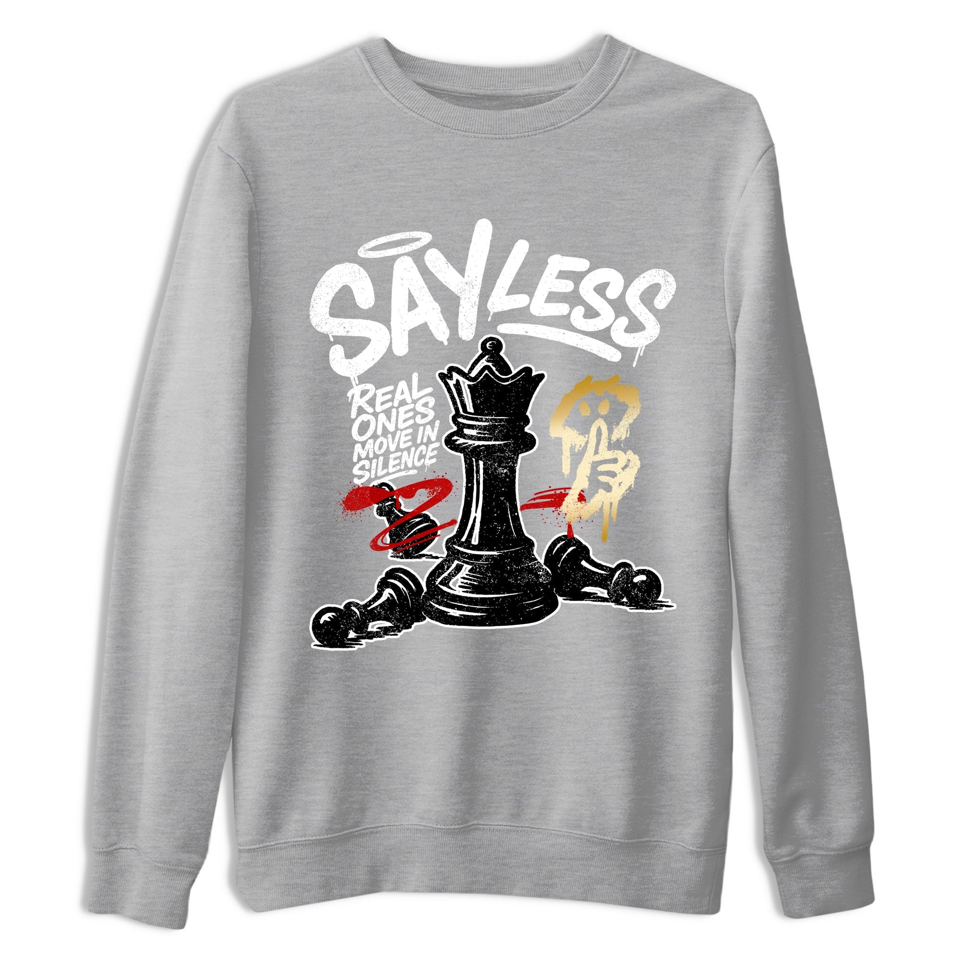 Sneaker match tees – Sneaker Tees To Match Air Jordan 12 Taxi Shoes – Say Less Tee Heather Grey 2