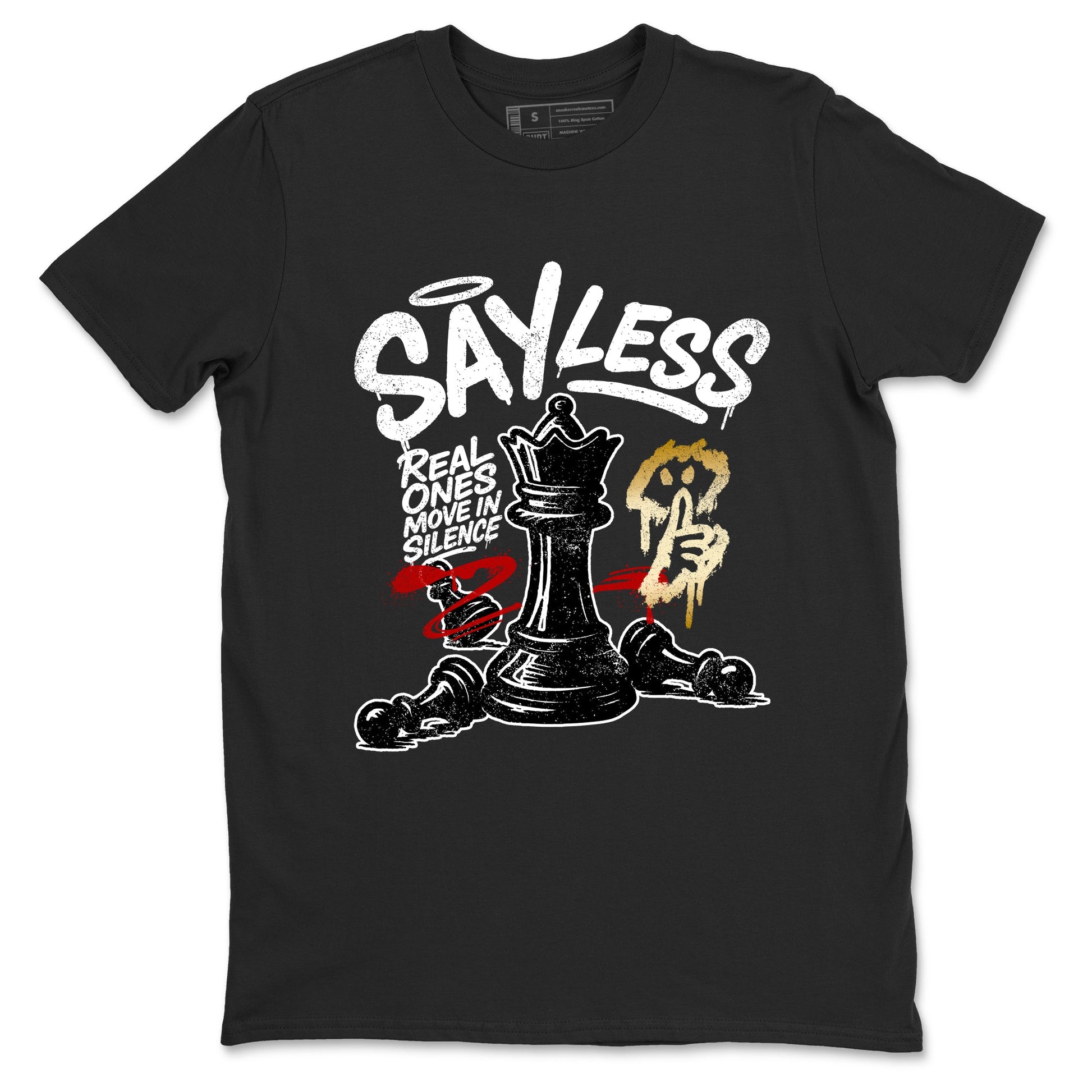 Sneaker match tees – Sneaker Tees To Match Air Jordan 12 Taxi Shoes – Say Less Tee Black 2
