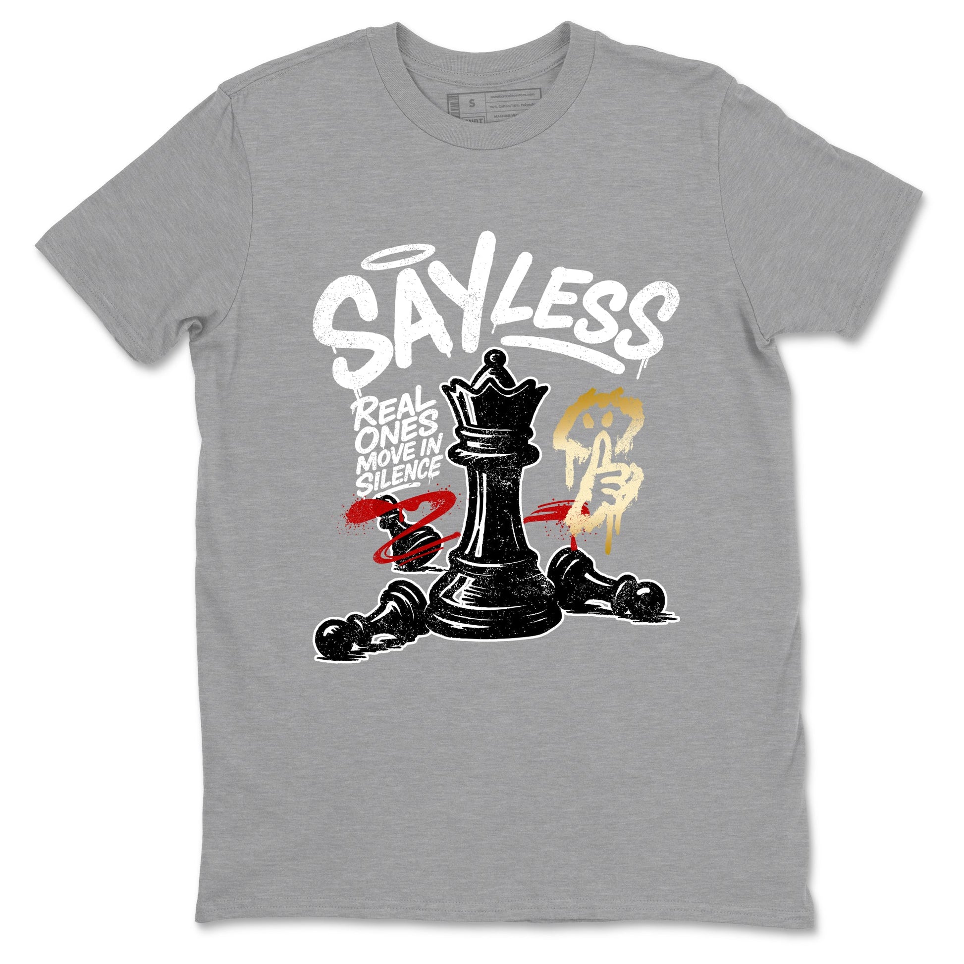 Sneaker match tees – Sneaker Tees To Match Air Jordan 12 Taxi Shoes – Say Less Tee Heather Grey 2