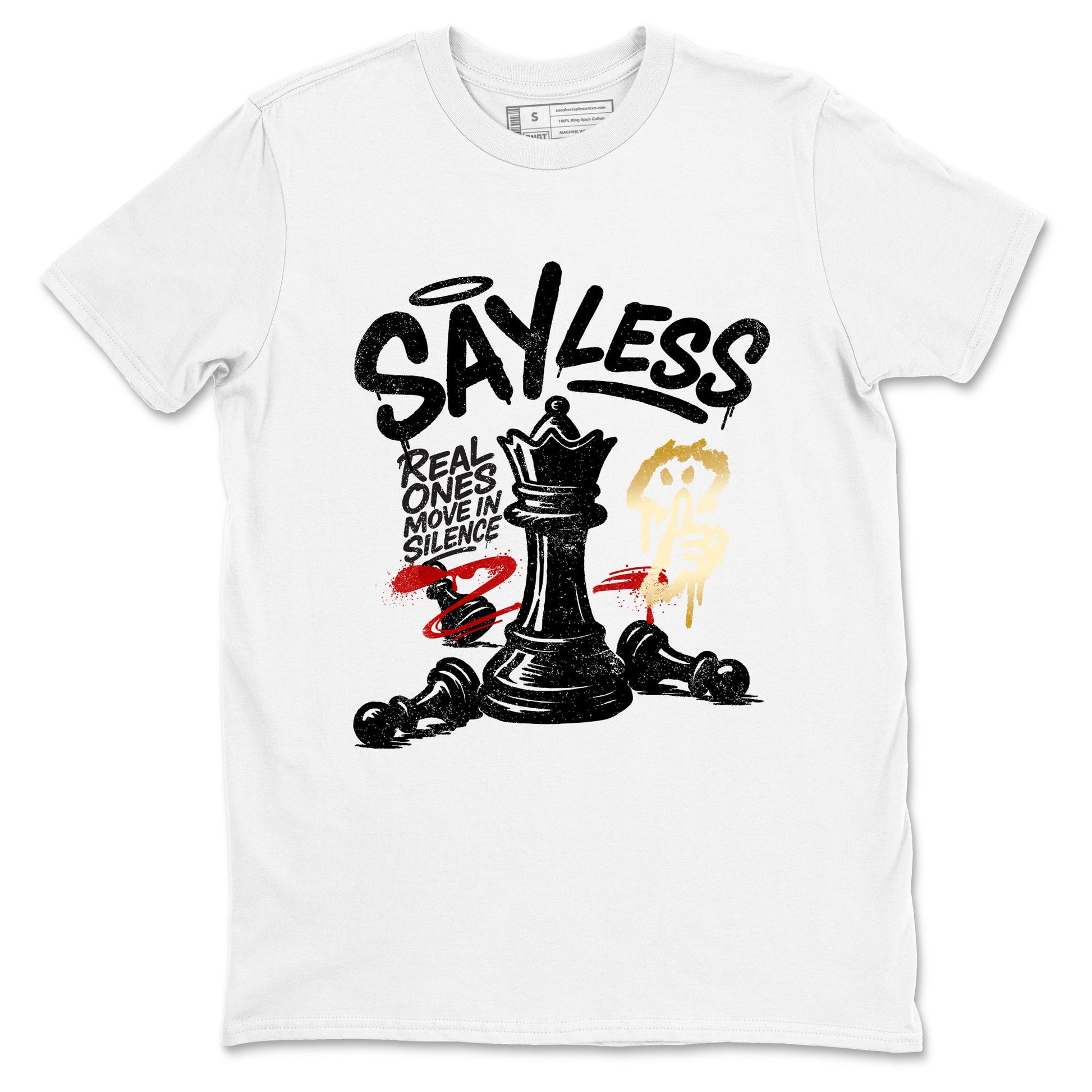 Sneaker match tees – Sneaker Tees To Match Air Jordan 12 Taxi Shoes – Say Less Tee White 2