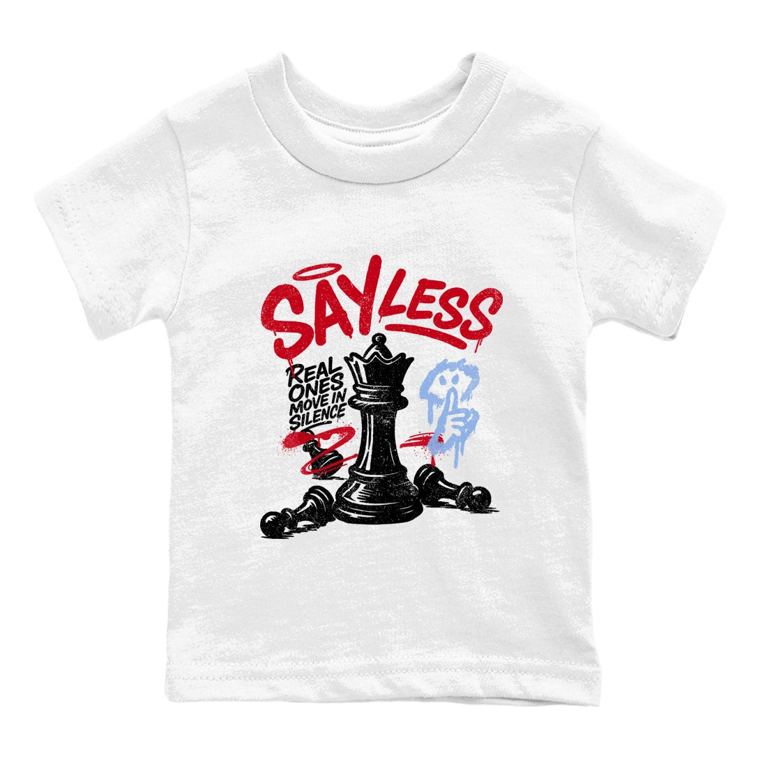 Sneaker match tees – Sneaker Tees To Match Air Jordan 5 Fire Red Shoes – Say Less Kids T-Shirt White 2